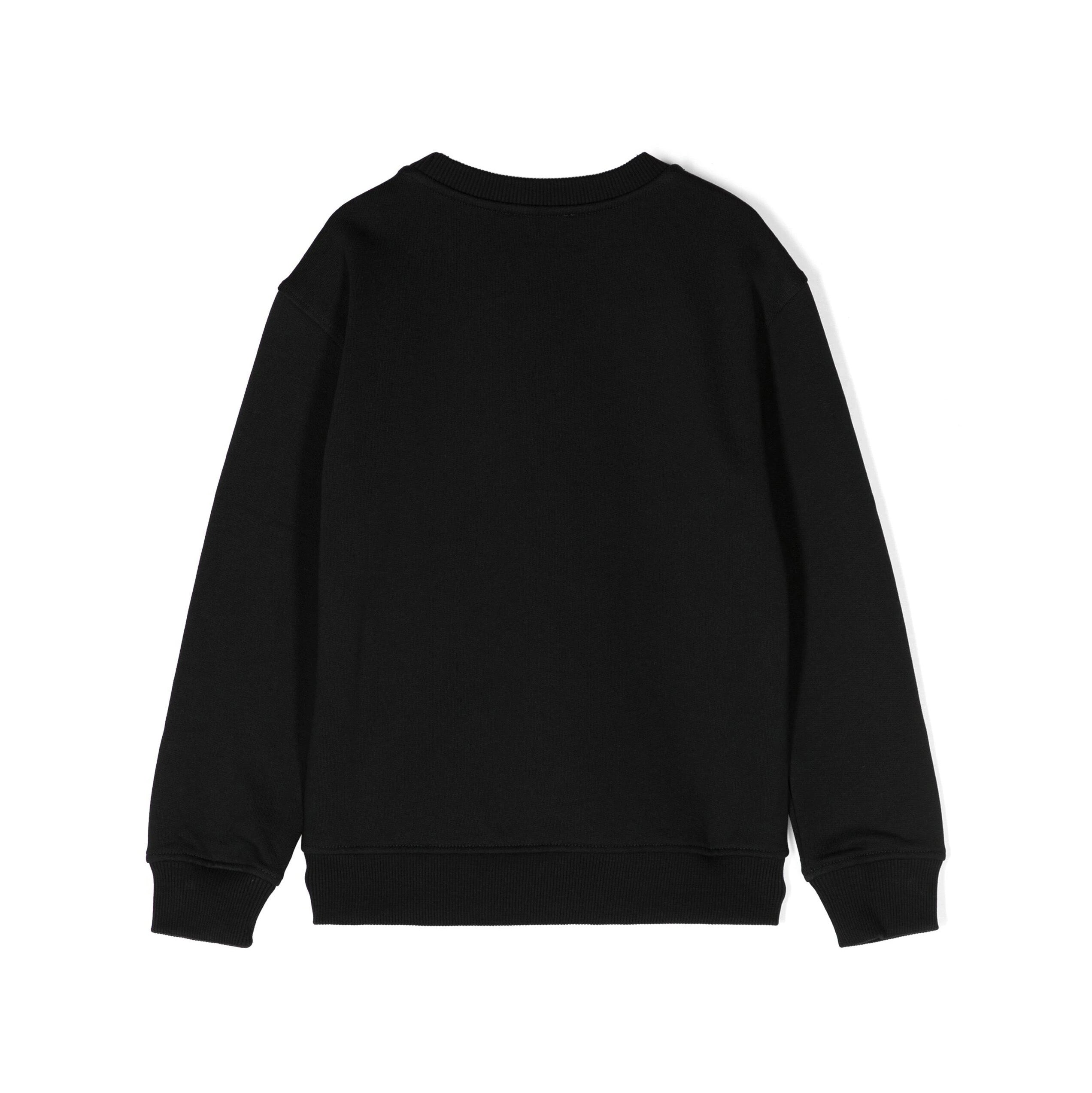 Boys & Girls Black Cotton Sweatshirt