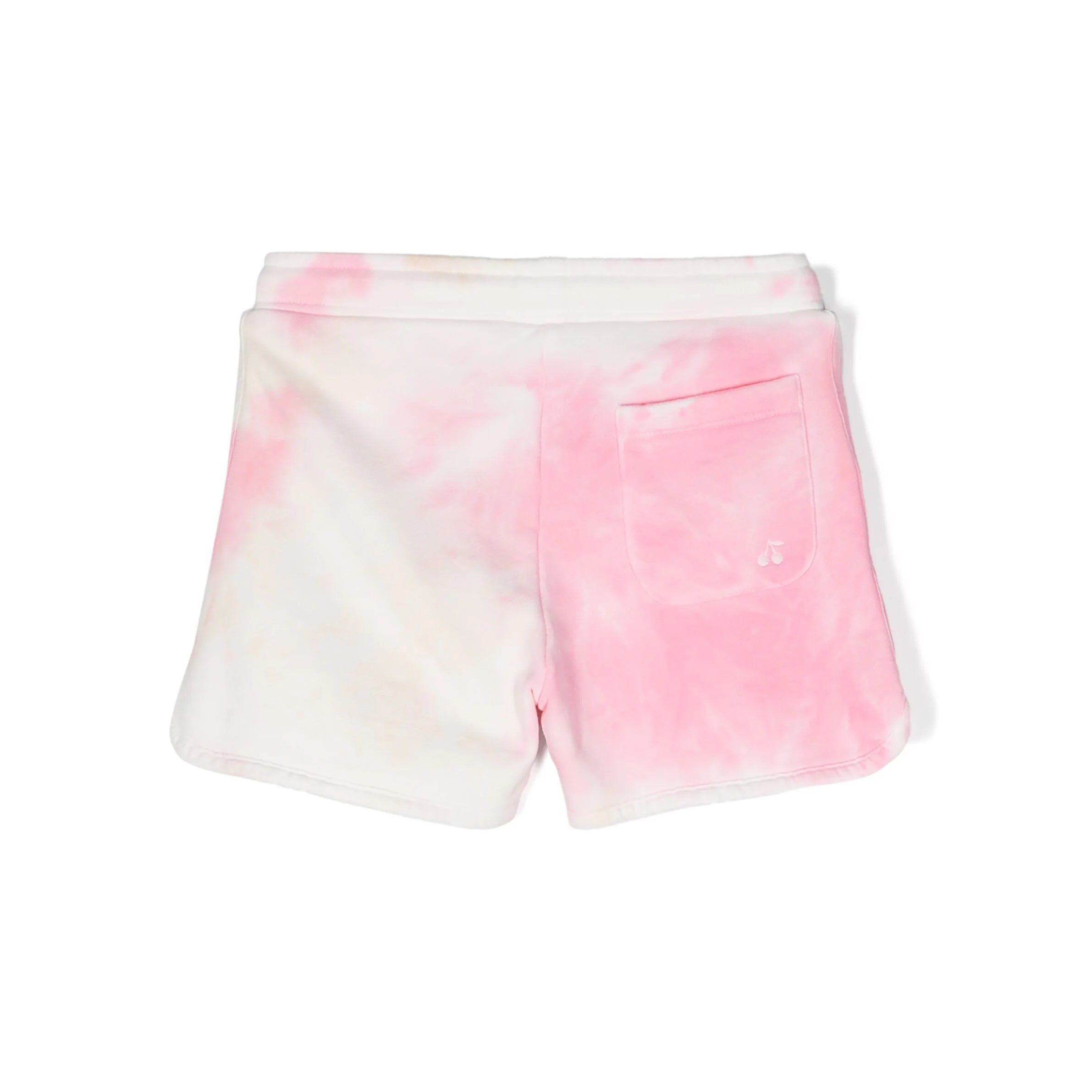 Girls Pink Tie Dye Cotton Shorts