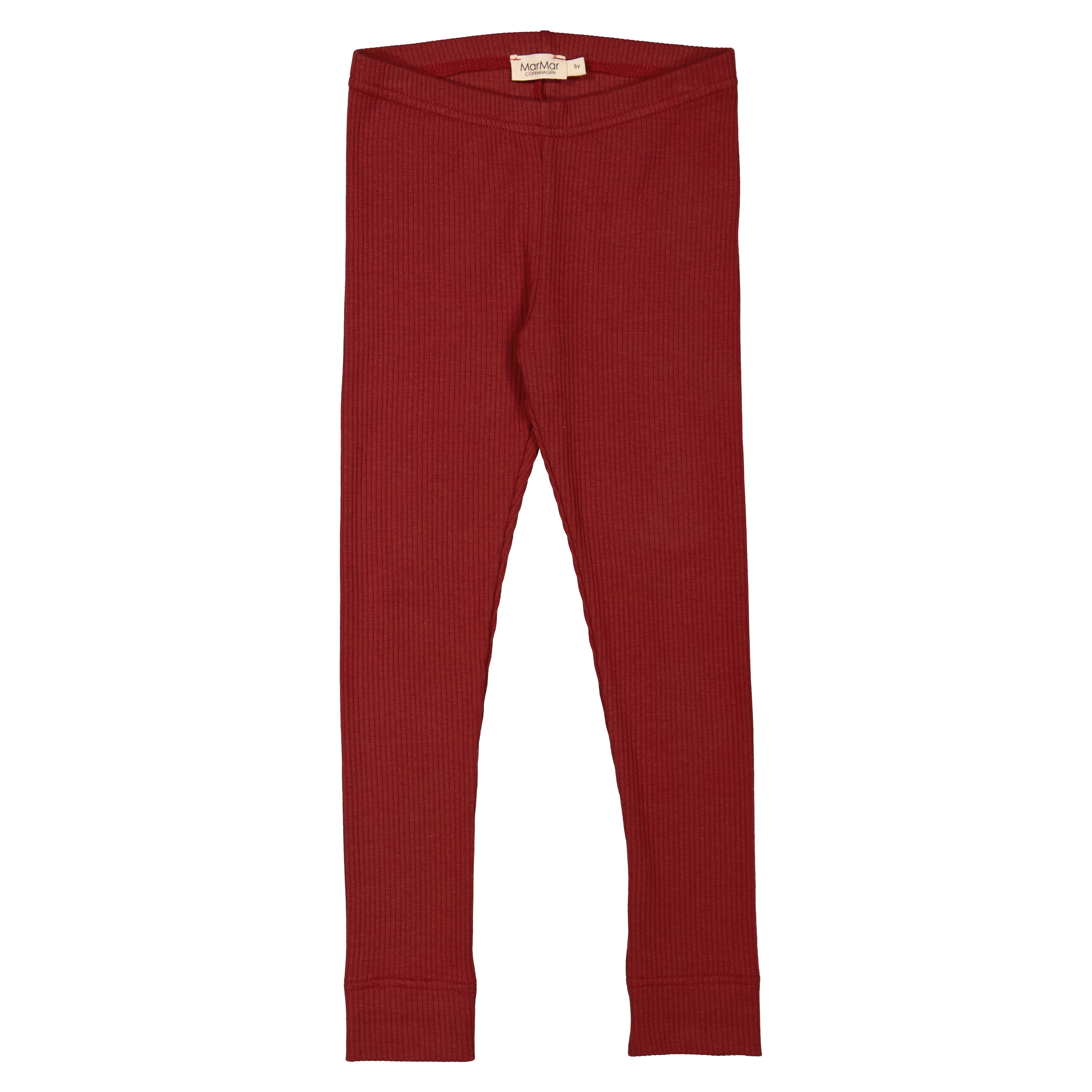 Boys & Girls Wine Red Leggings