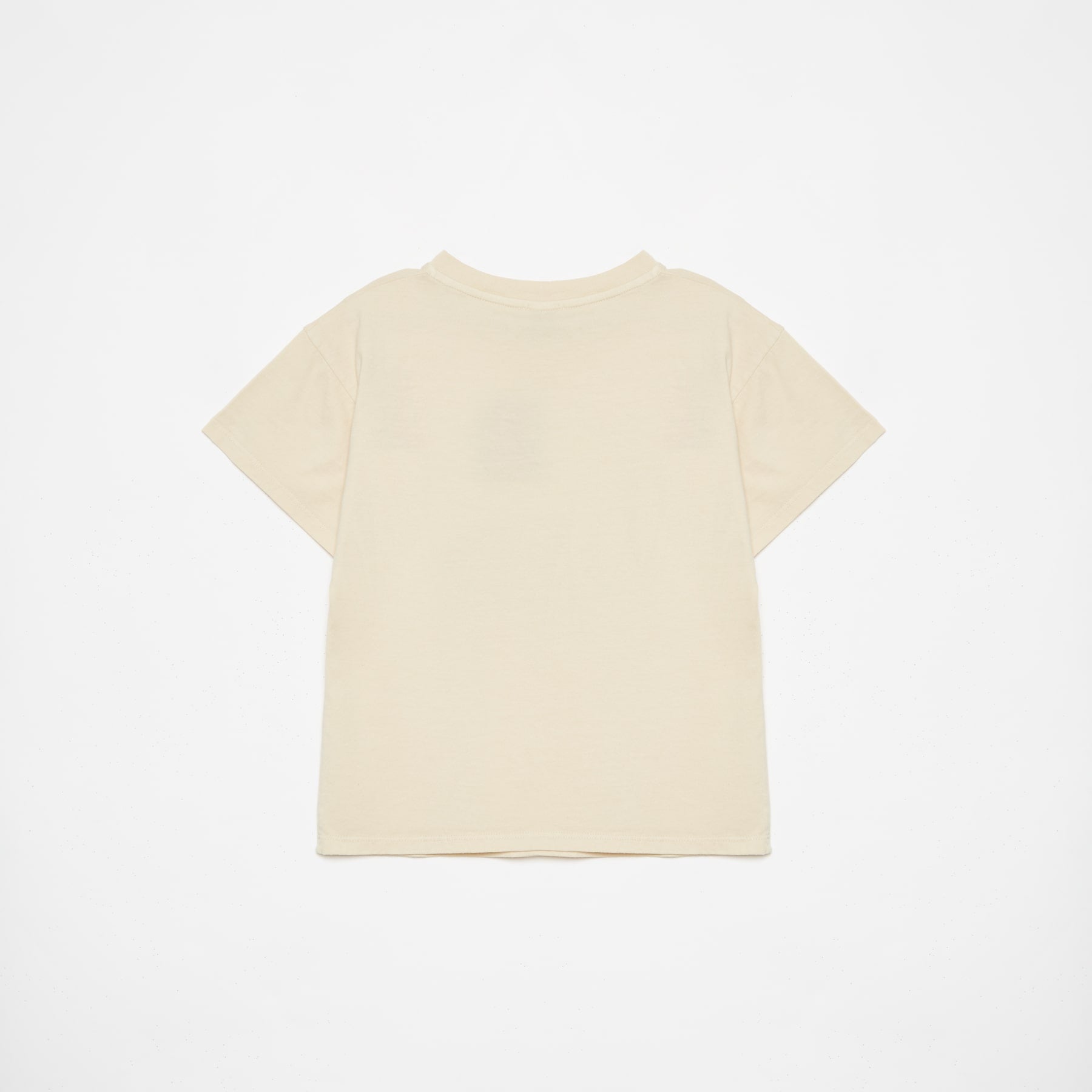 Boys & Girls Beige Cotton T-Shirt