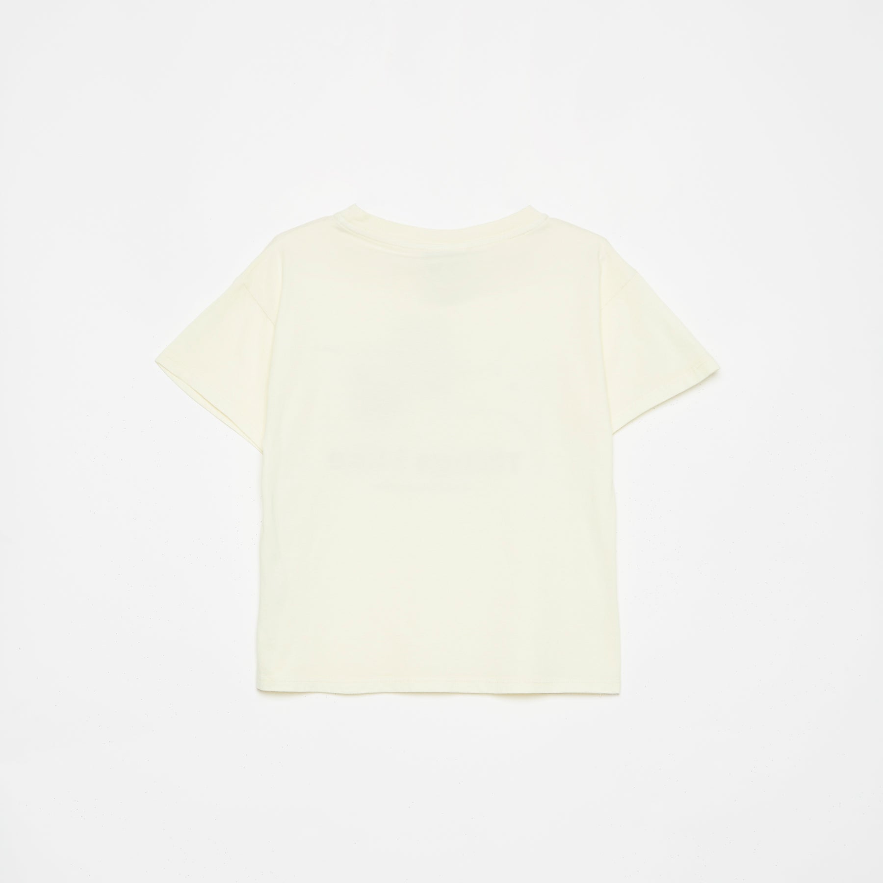 Boys & Girls Light Yellow Cotton T-Shirt