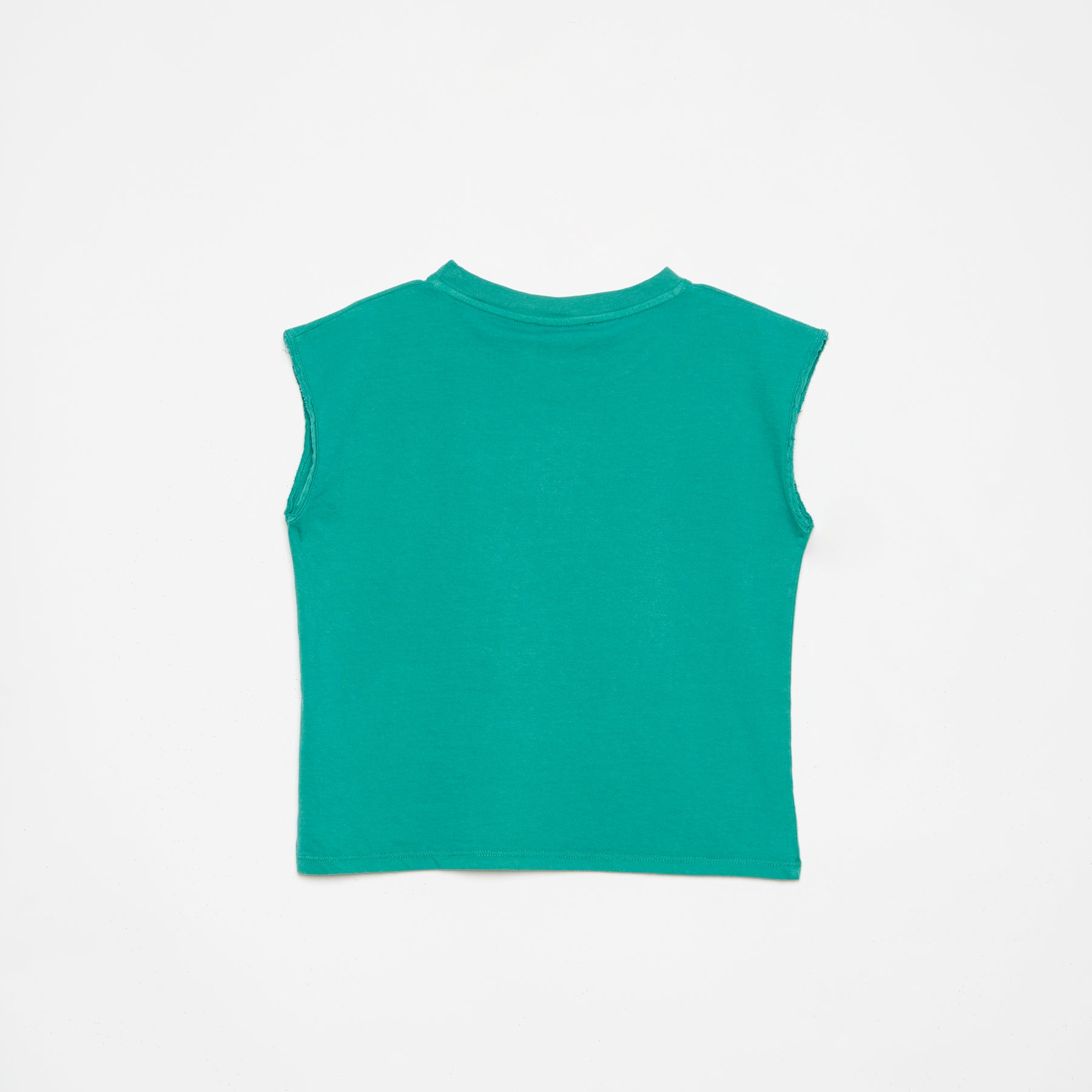 Boys & Girls Green Logo Cotton Vest