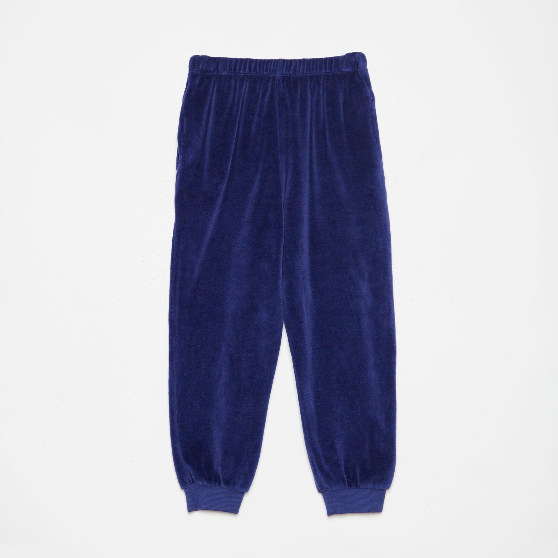 Boys & Girls Blue Velvet Trousers