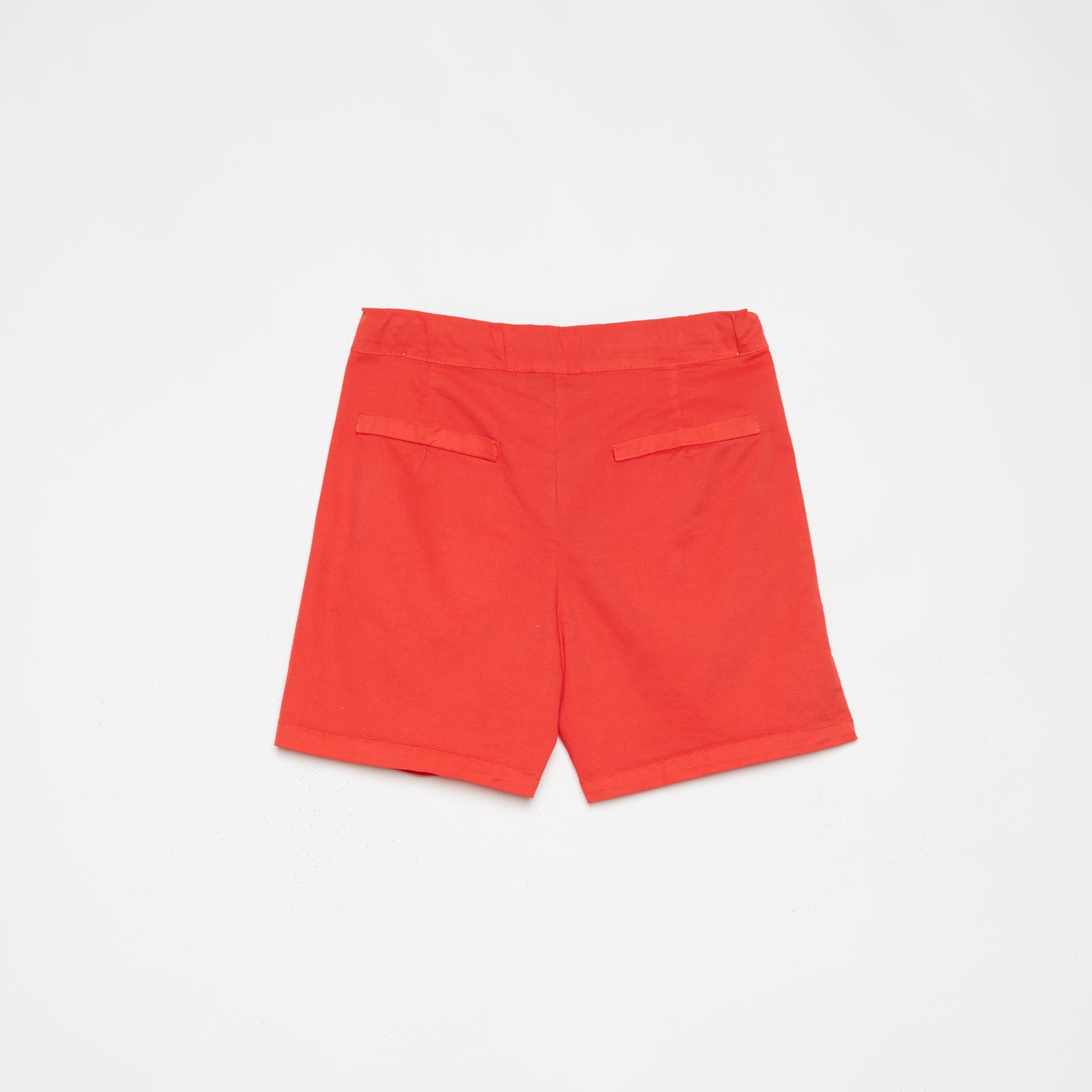 Boys & Girls Red Cotton Shorts