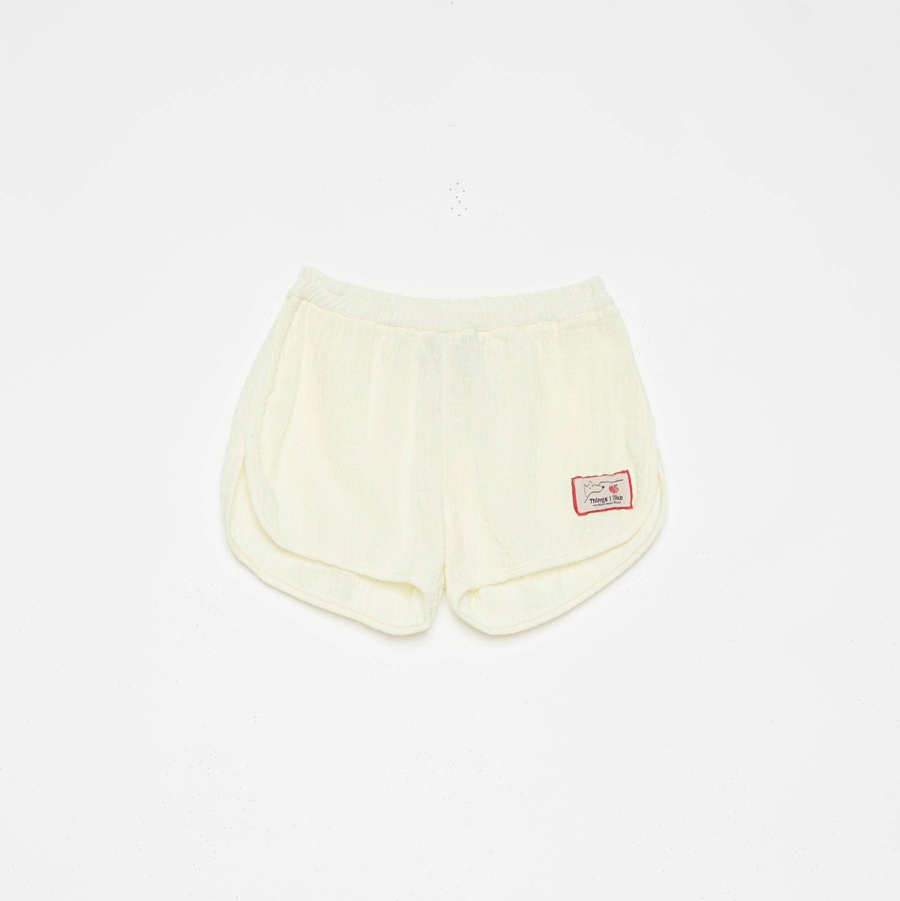 Boys & Girls Light Yellow Cotton Shorts