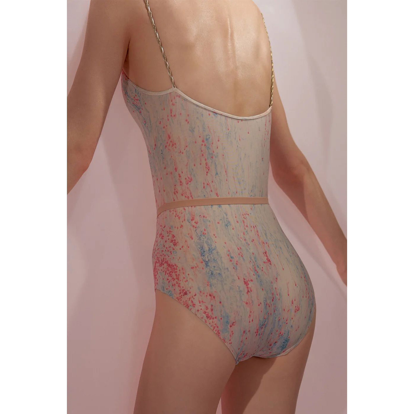 Girls Blue&Pink'JUNIOR SPRINKLE MERINGUE'Ballet Onesies(J242LE02VL/blue/blush)