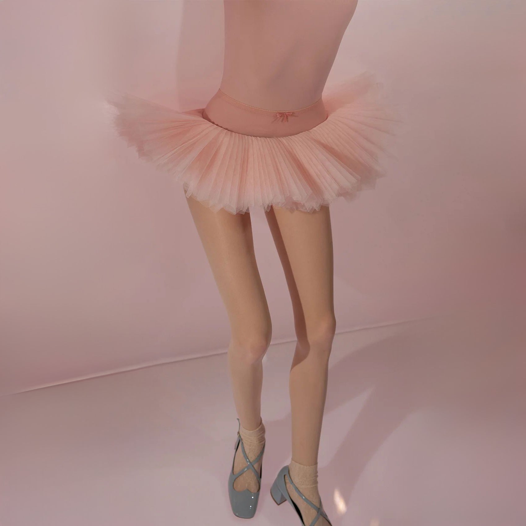 Women Pink'MINI'S PANCAKE'Ballet Tutu Skirt(242TU80TU/baby blush)