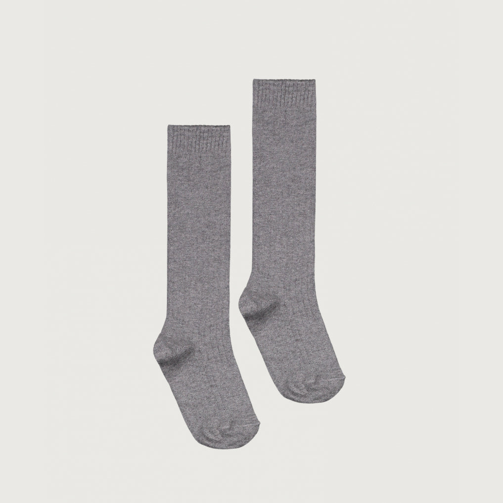 Boys & Girls Grey Cotton Long Socks