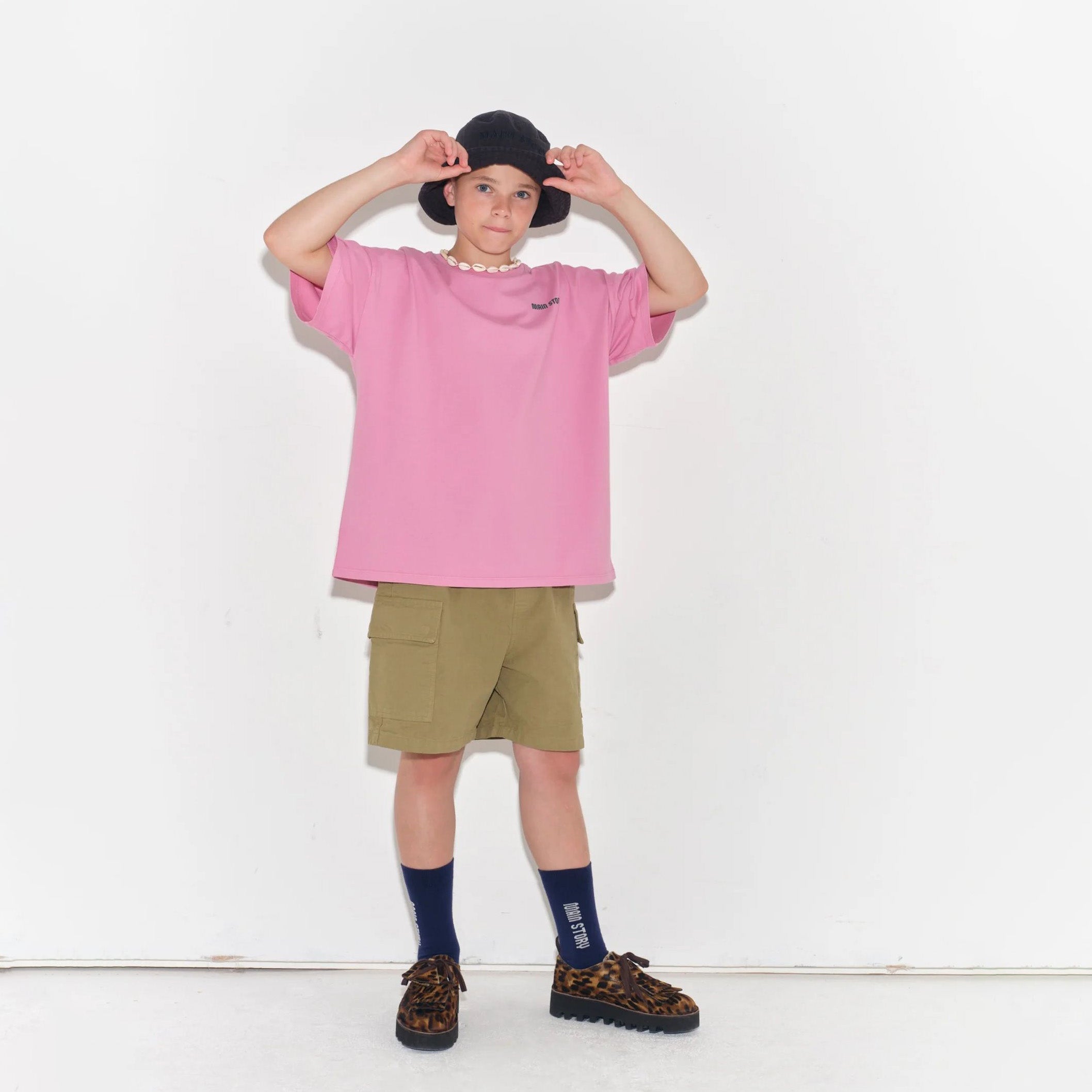 Boys & Girls Pink Logo Cotton T-Shirt