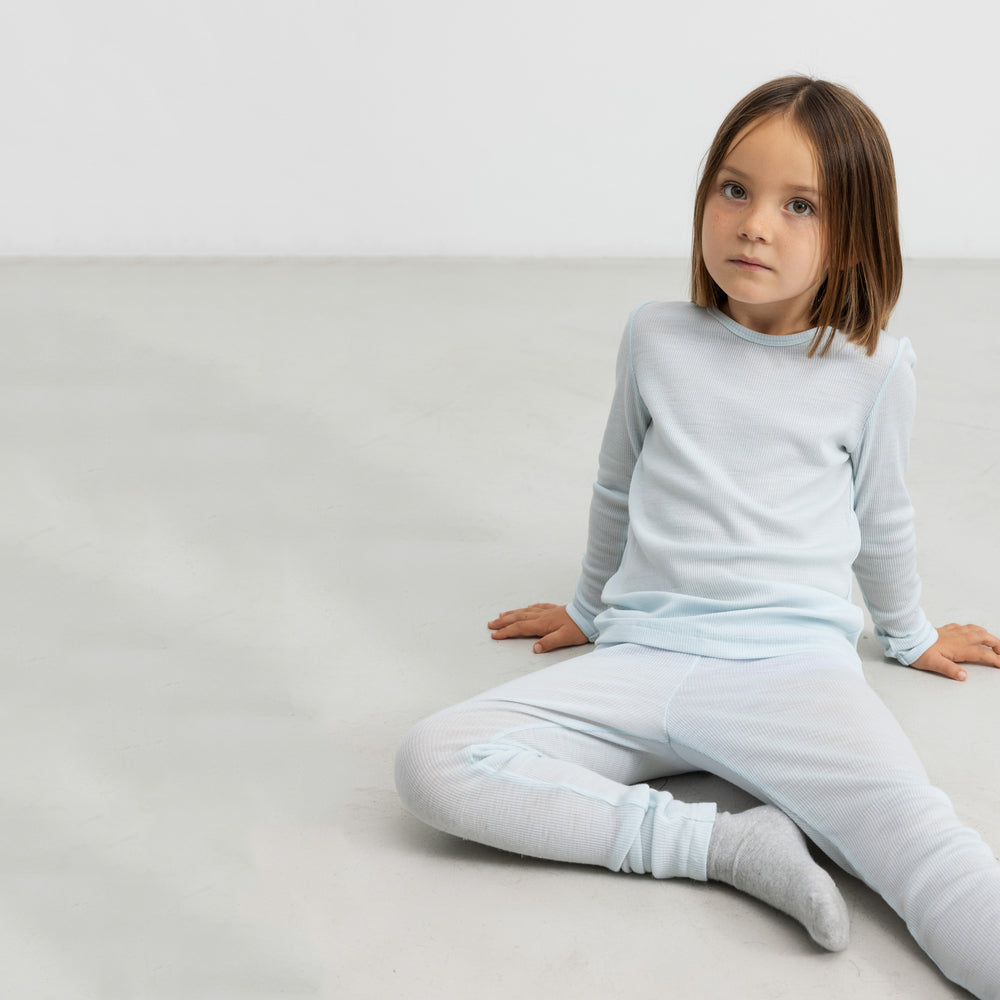 Boys & Girls Light Blue Wool Set