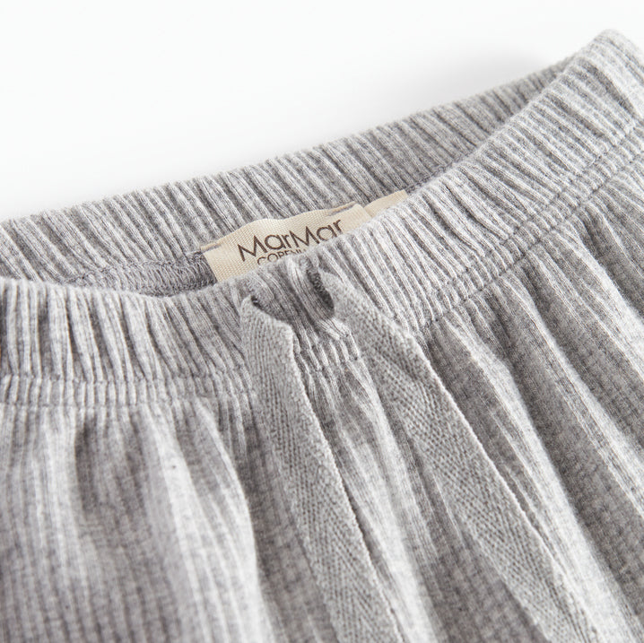 Baby Boys & Girls Grey Cotton Trousers