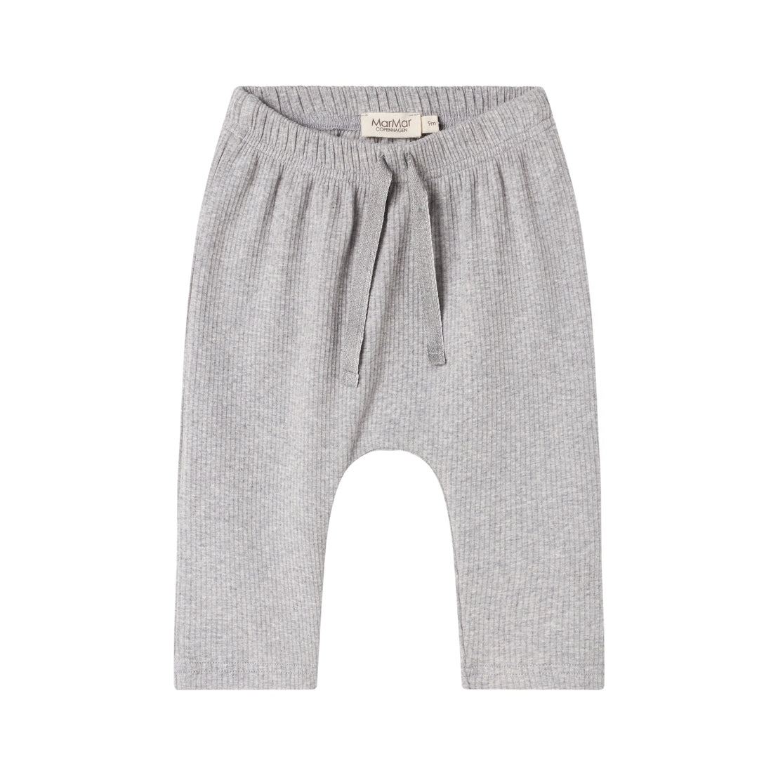 Baby Boys & Girls Grey Cotton Trousers