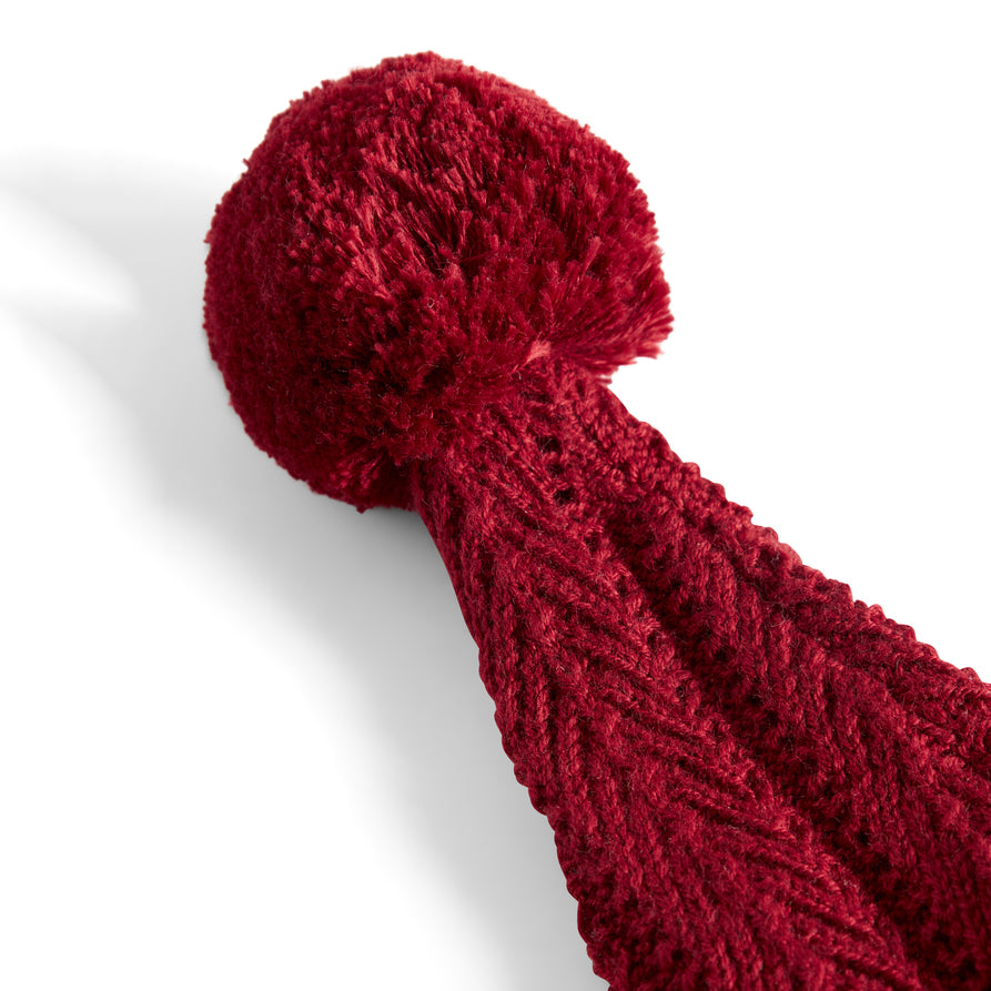 Boys & Girls Red Knitted Christmas Hat