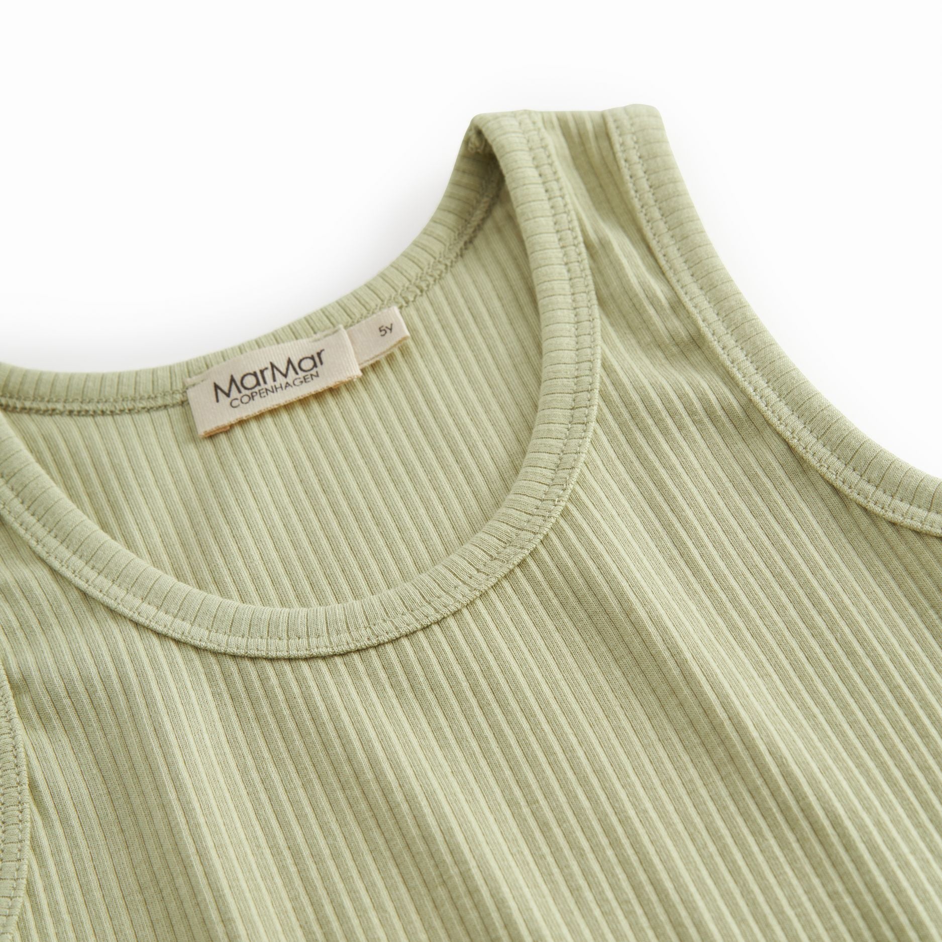 Boys & Girls Light Green Cotton Vest