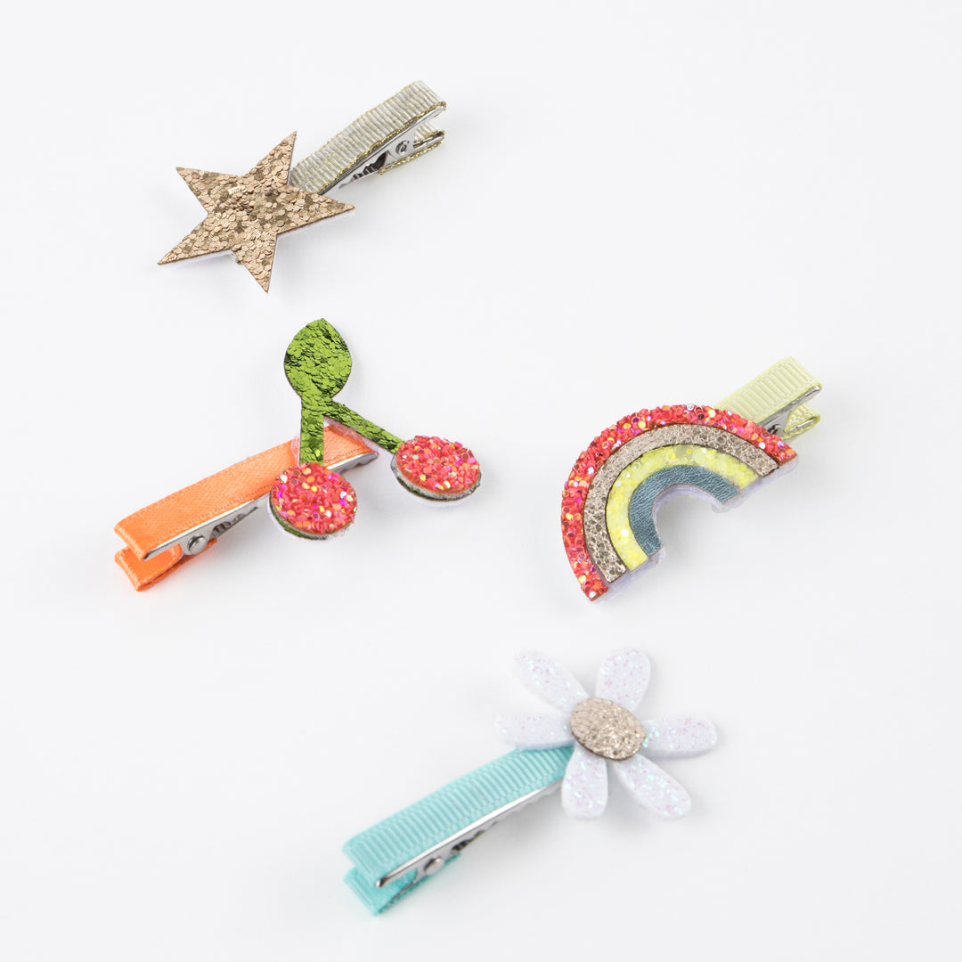 Icon Hair Clips (x 8)