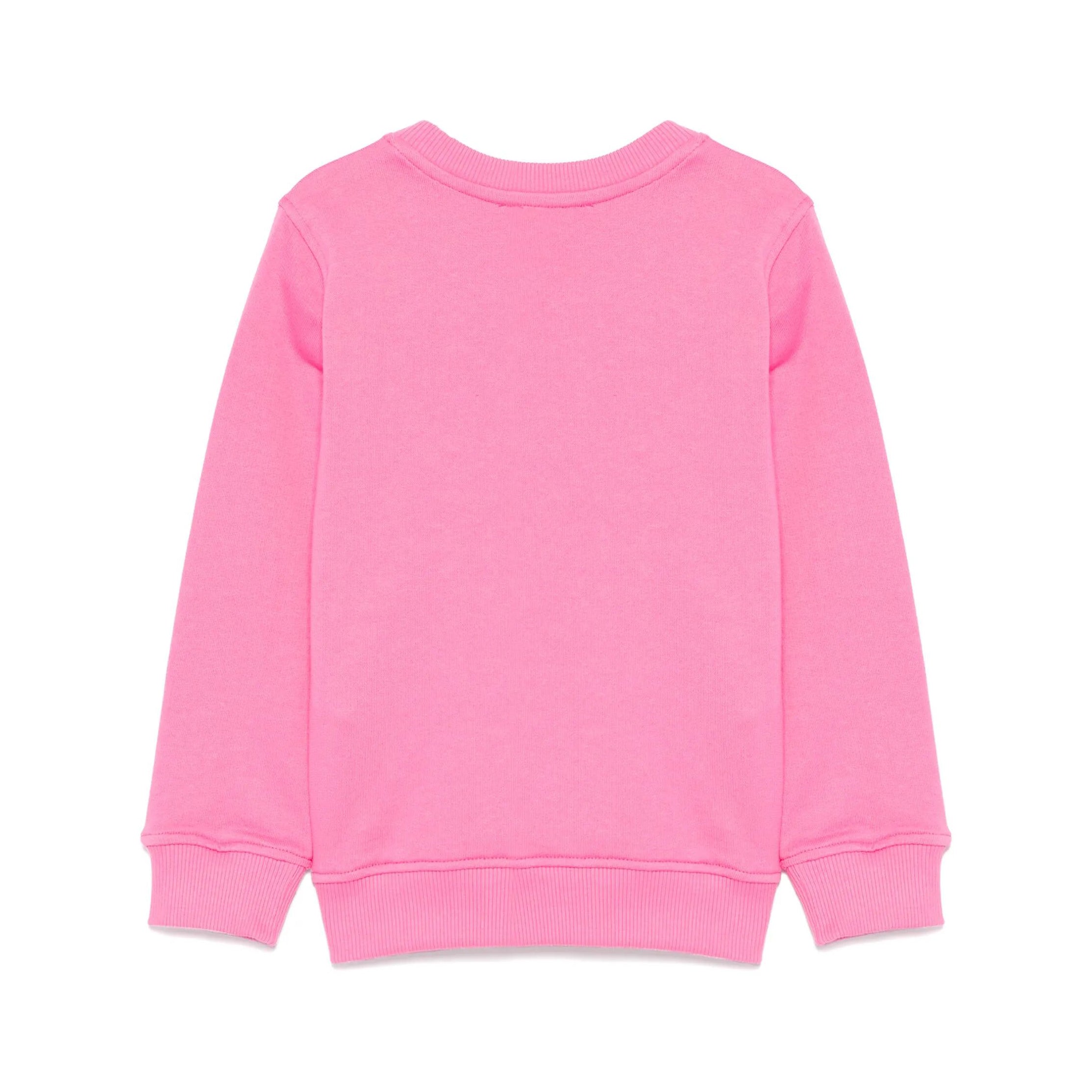 Boys & Girls Pink Logo Cotton Sweatshirt