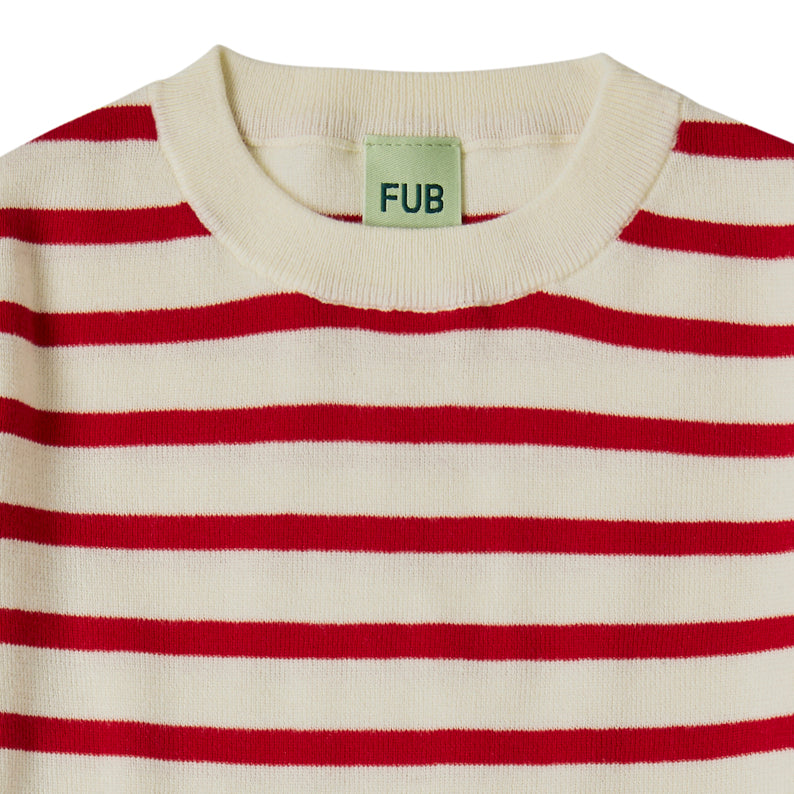 Boys & Girls Red Stripes Cotton T-Shirt