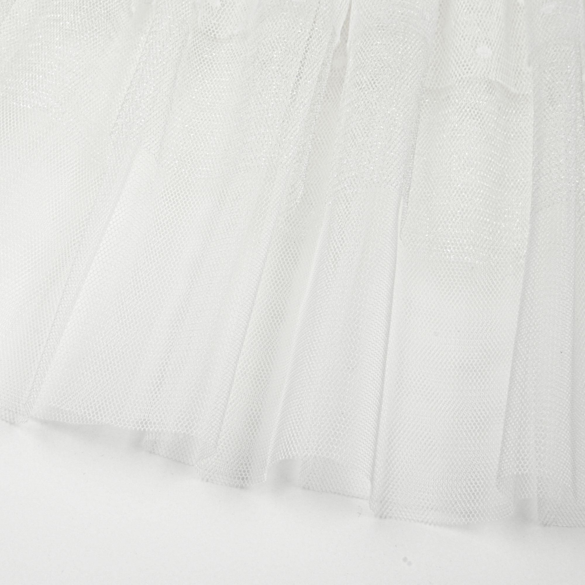 Girls White Tulle Skirt