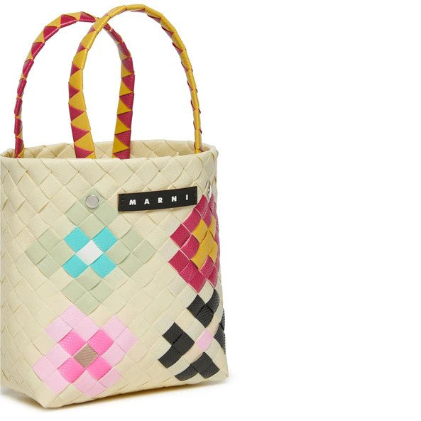 Girls Khaki Woven HandBag(H18xW16xD8cm)