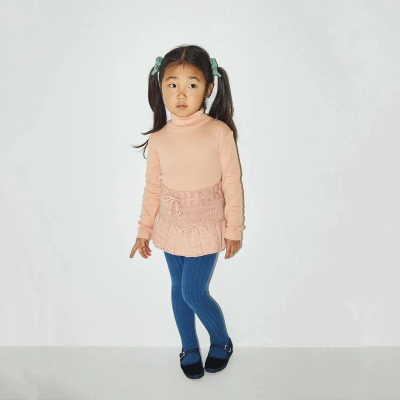 Girls Light Pink Wool Skirt