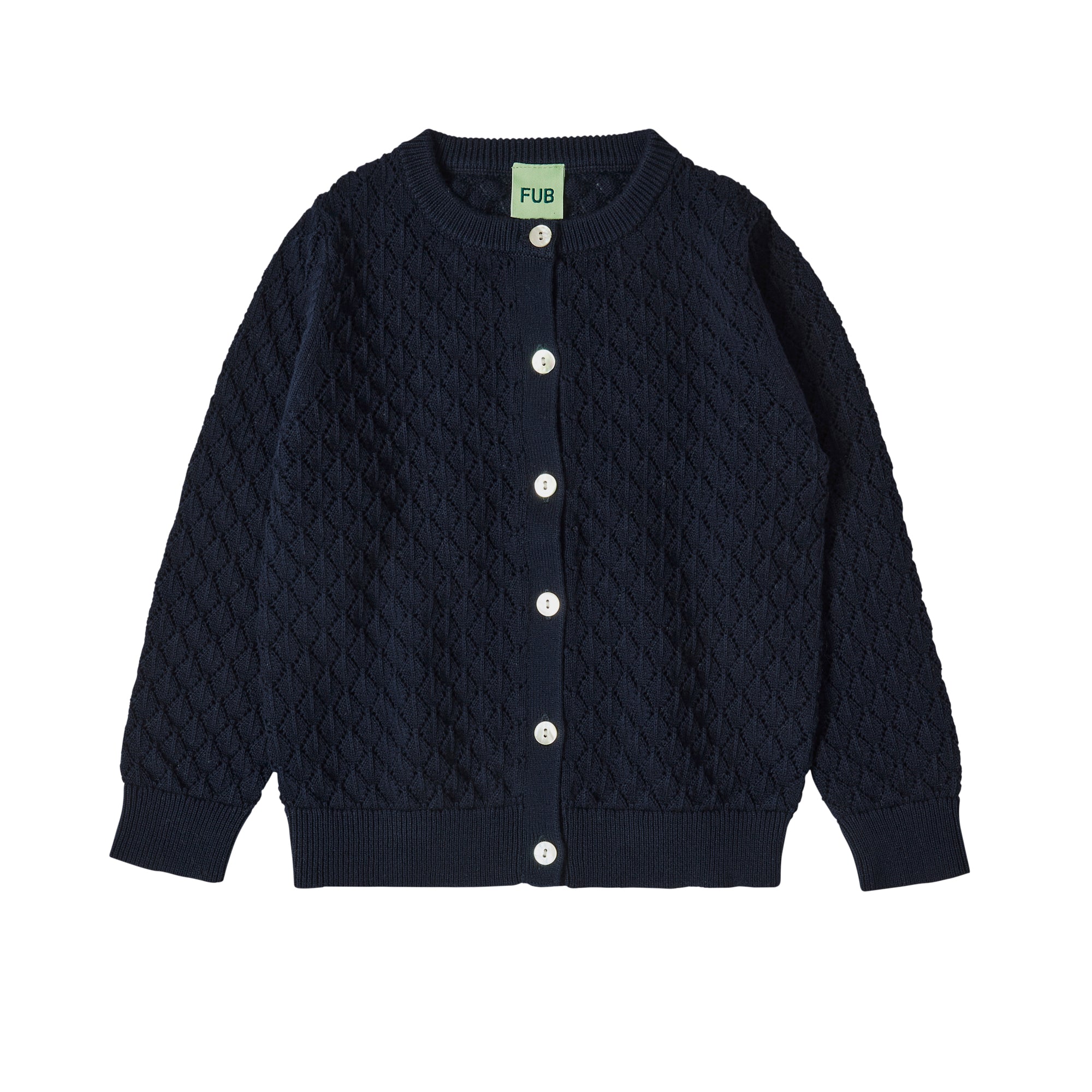 Boys & Girls Dark Blue Cotton Cardigan