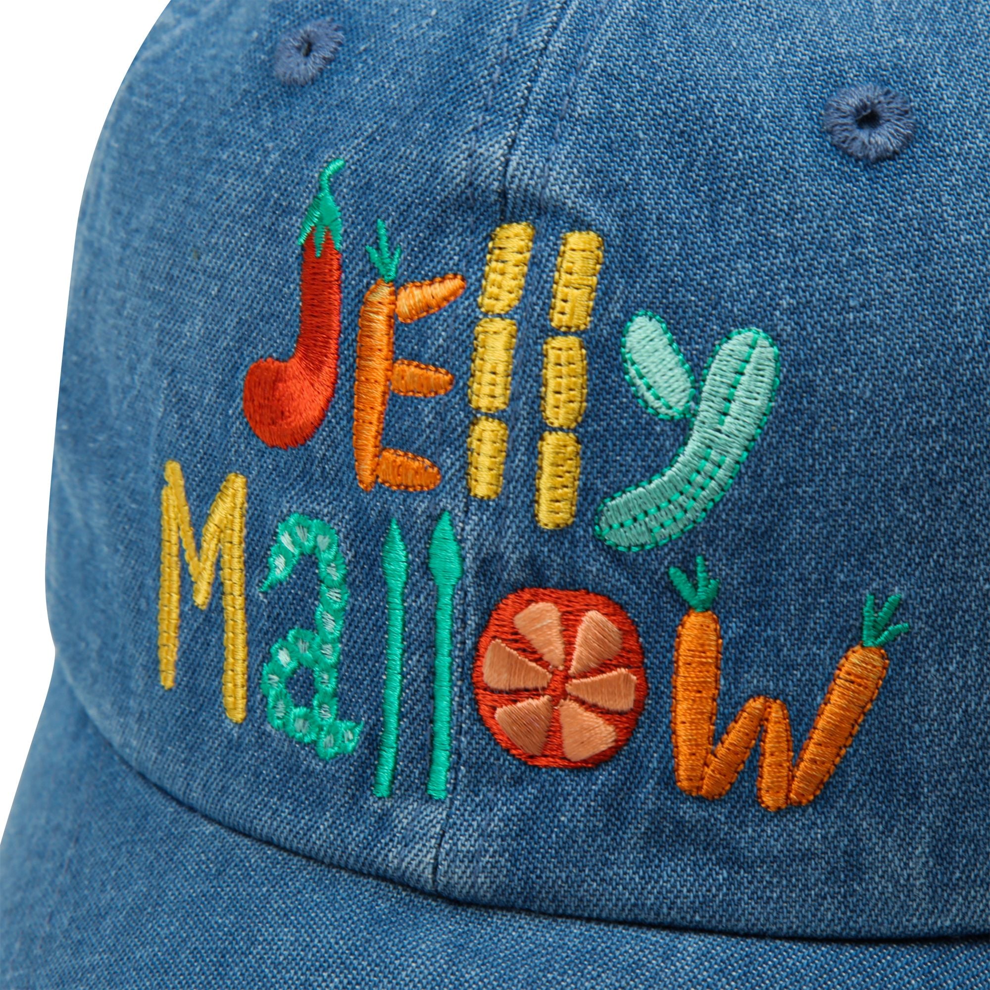 Boys & Girls Blue Embroidered Logo Denim Cap