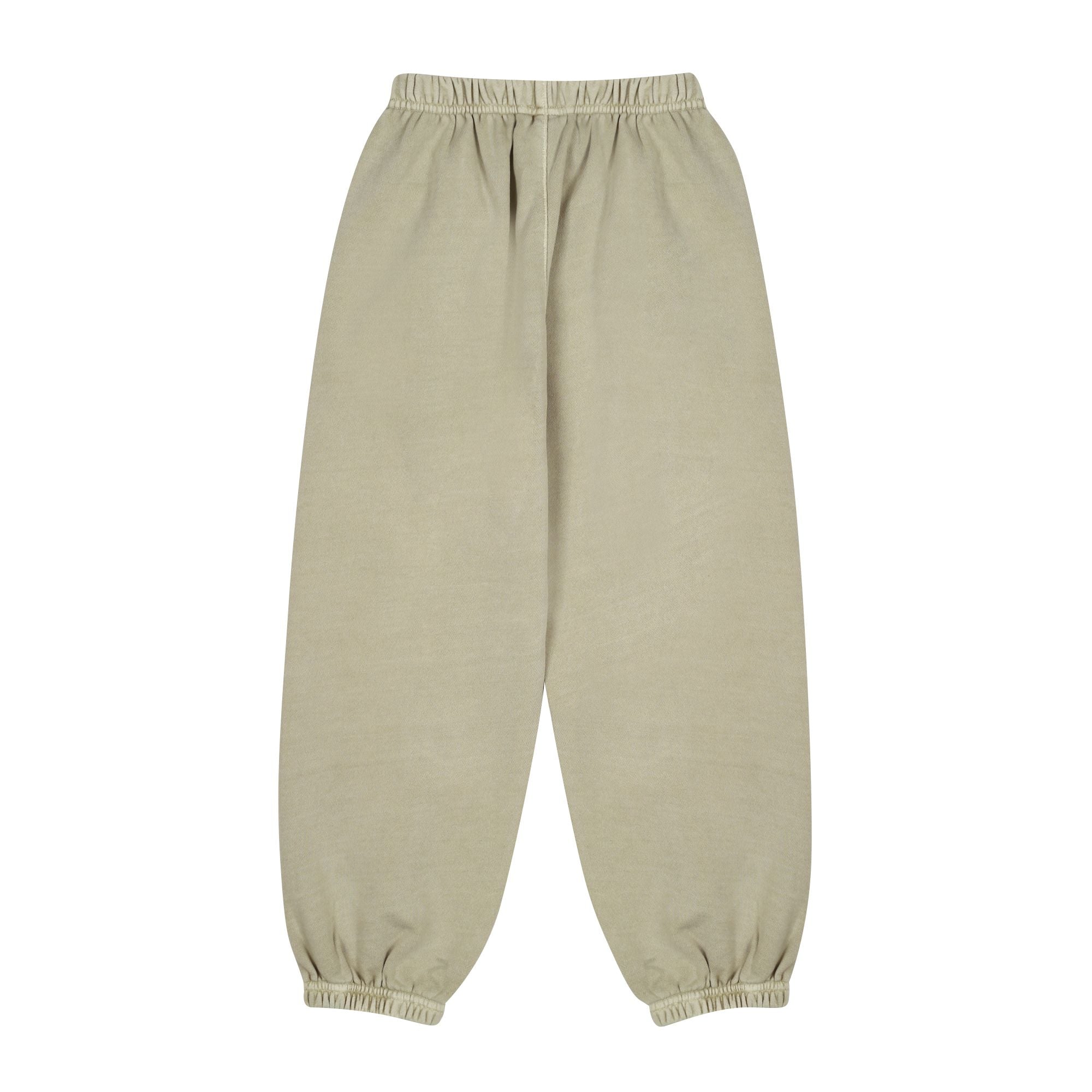Boys & Girls Light Khaki Printed Cotton Trousers