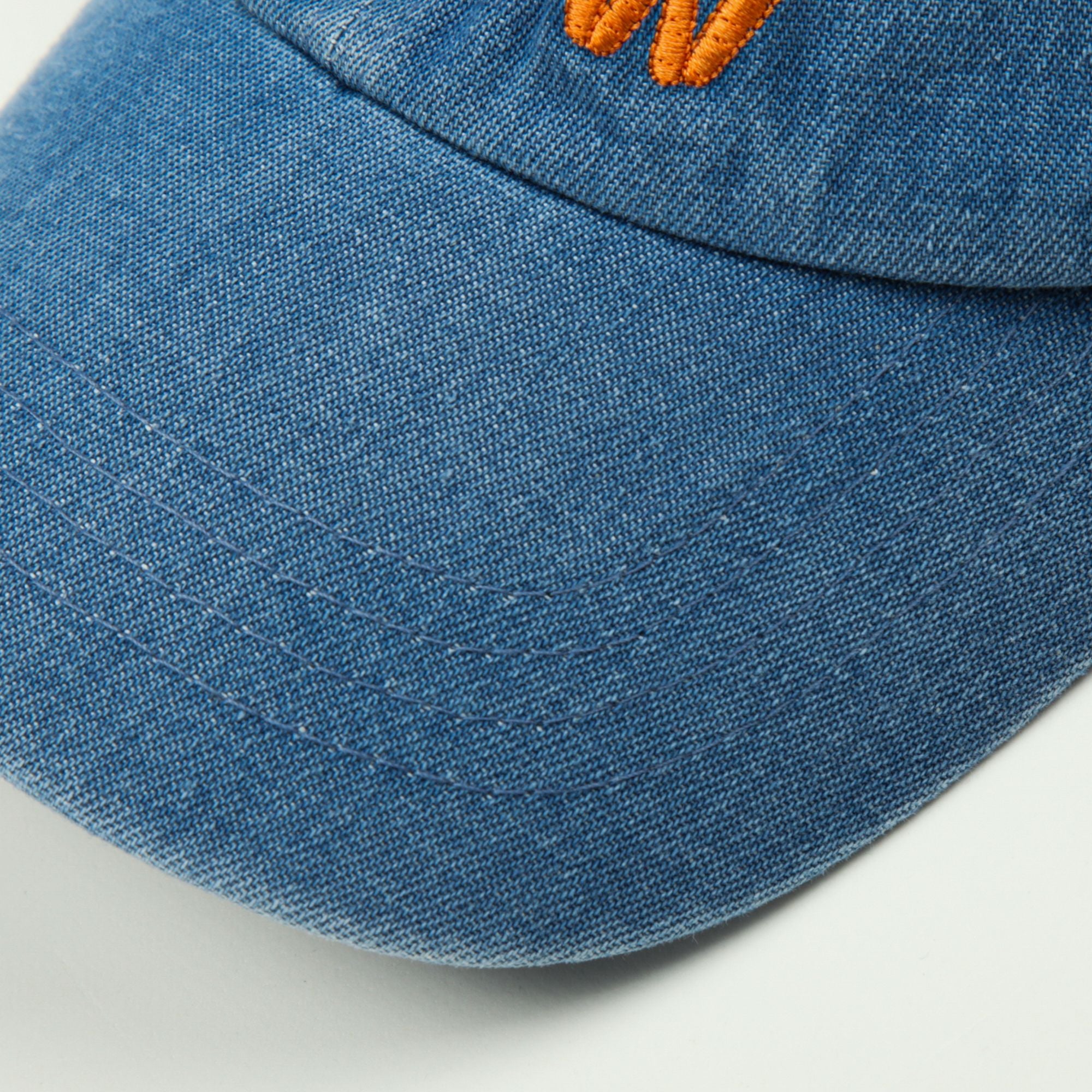 Boys & Girls Blue Embroidered Logo Denim Cap