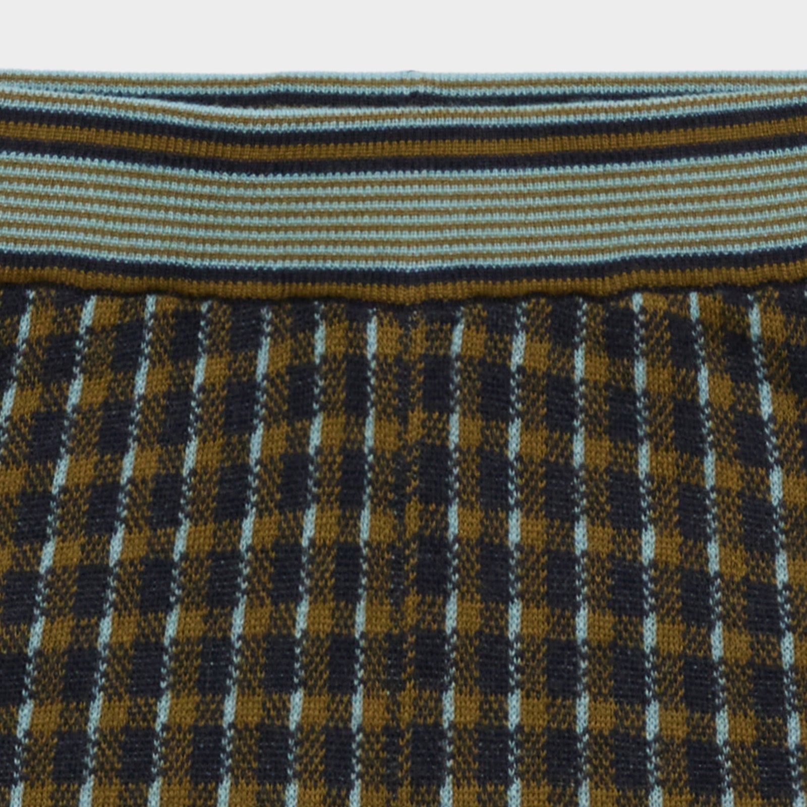 Boys & Girls Dark Navy Check Wool Trousers