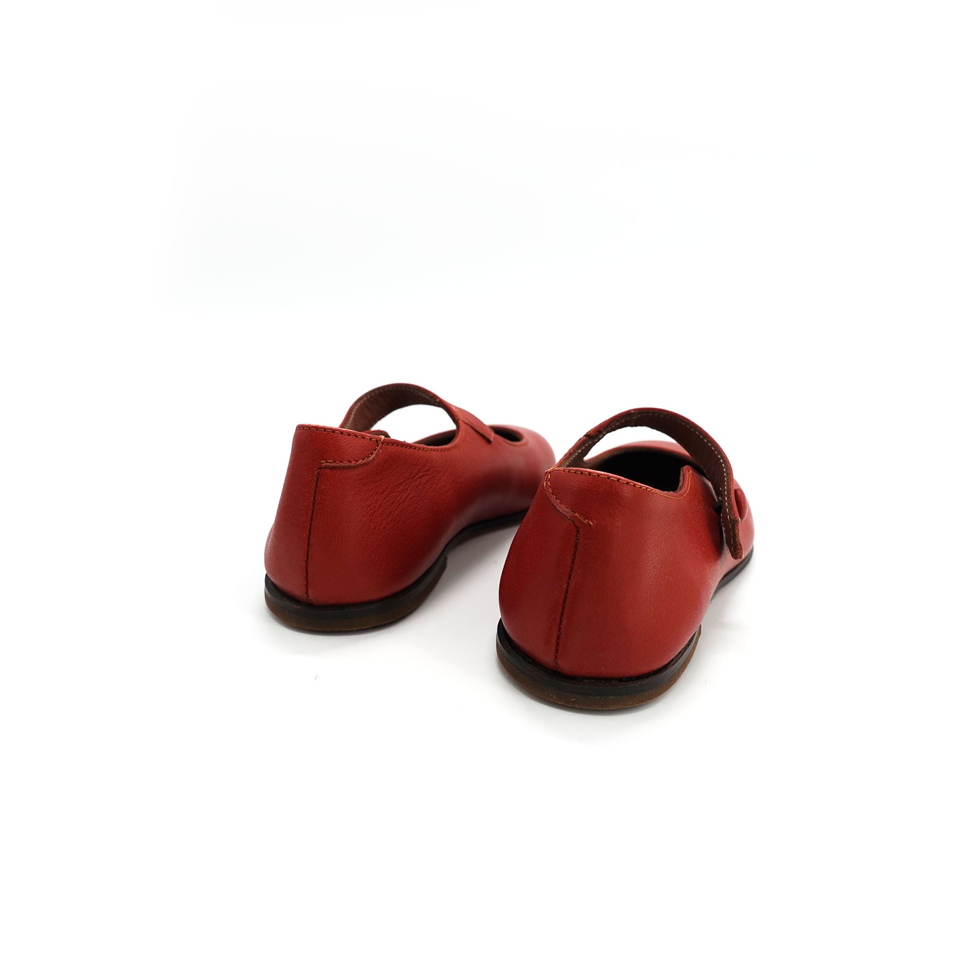 Girls Red Leather Shoes