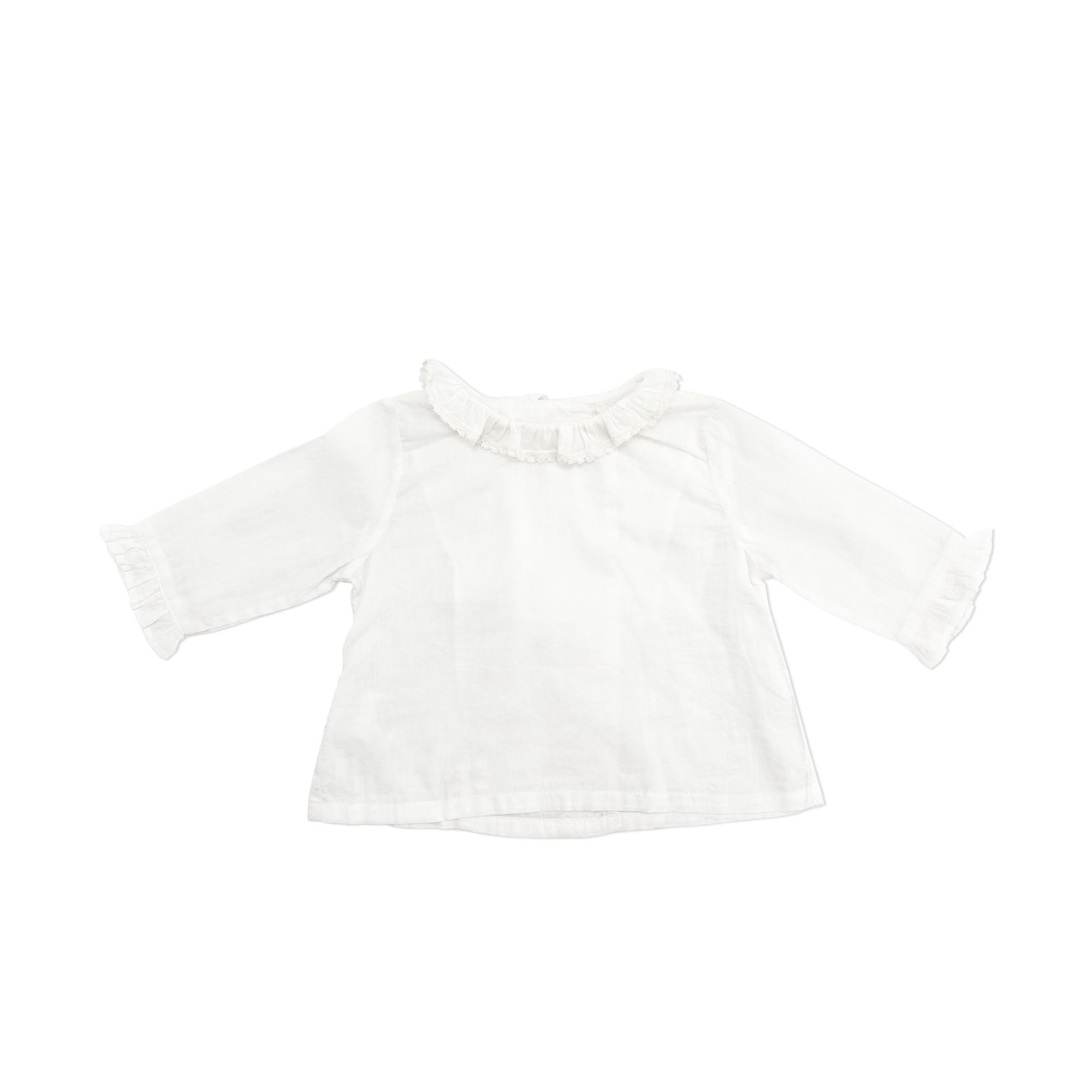 Baby Girls White Cotton Top