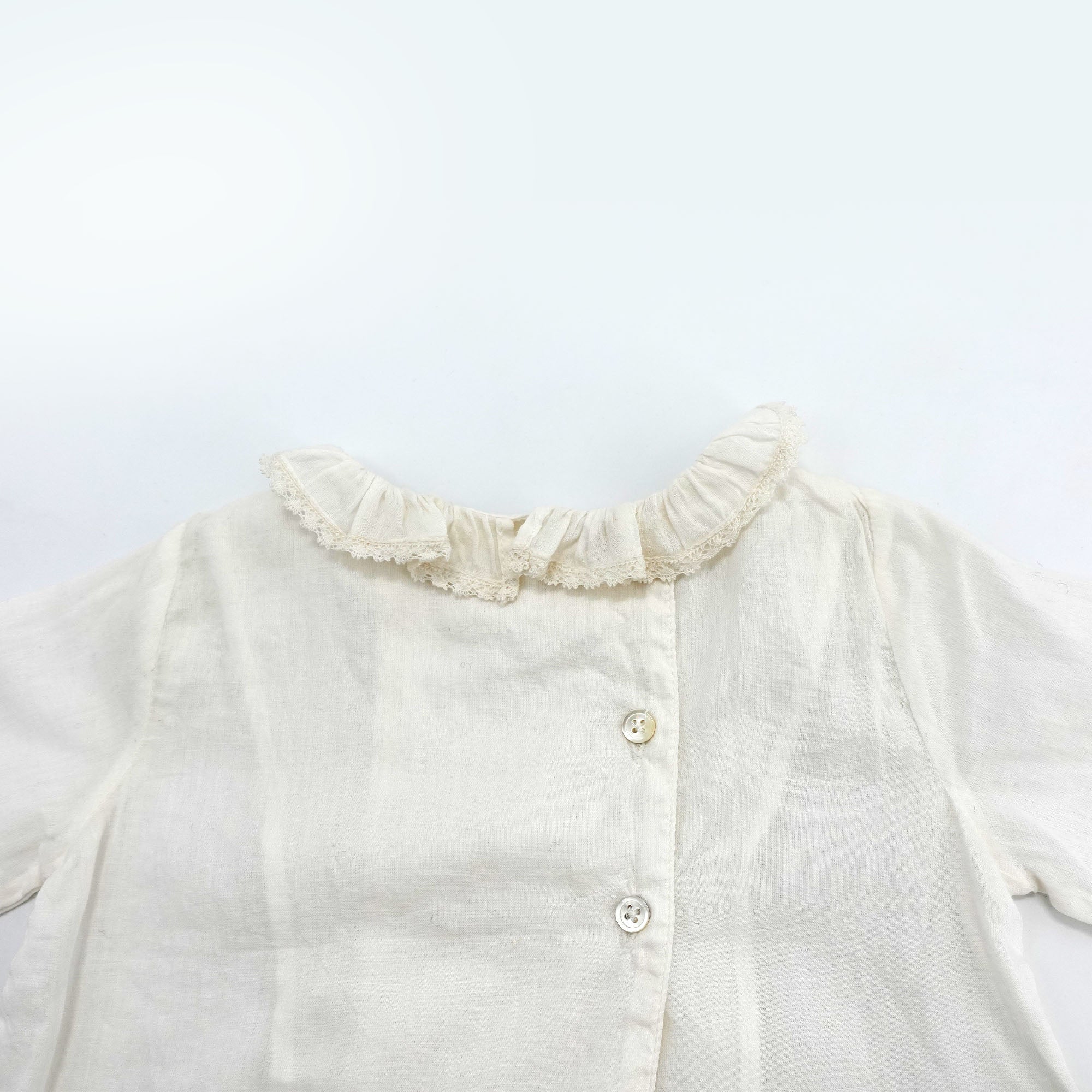 Baby Girls White Cotton Top
