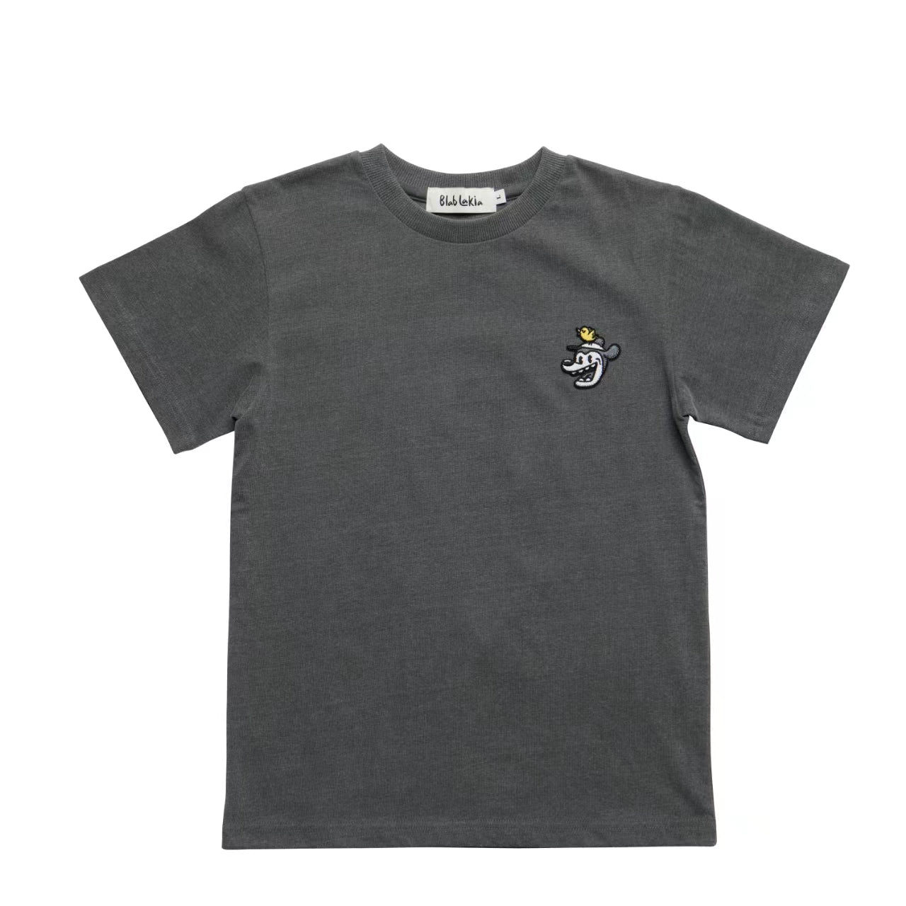 Boys & Girls Black Cotton T-Shirt