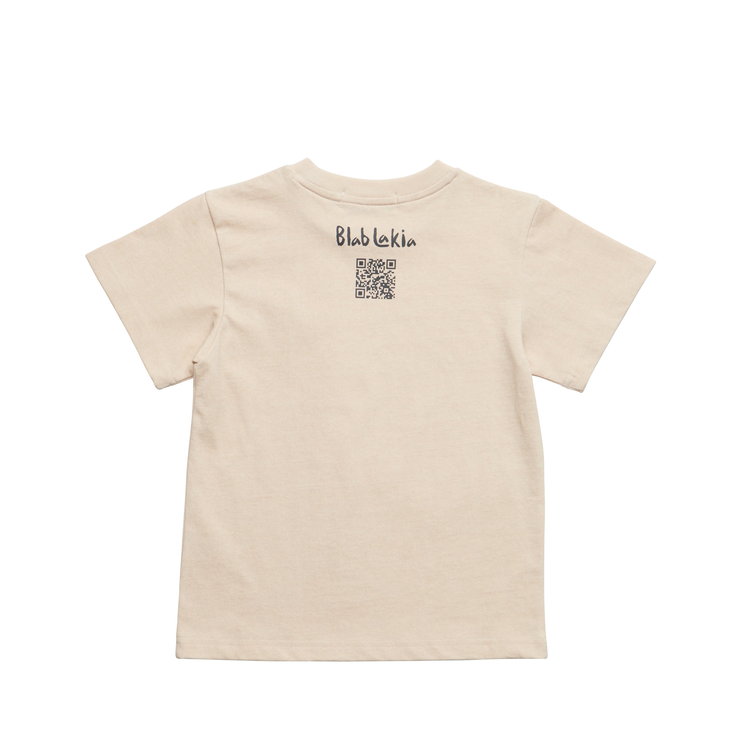 Boys & Girls Beige Cotton T-Shirt