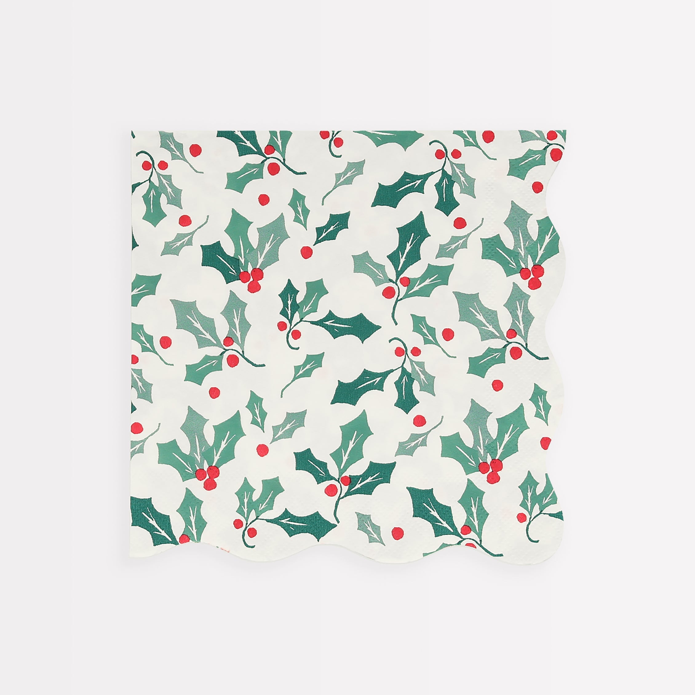 Holly Pattern Large Napkins（16 Pack)