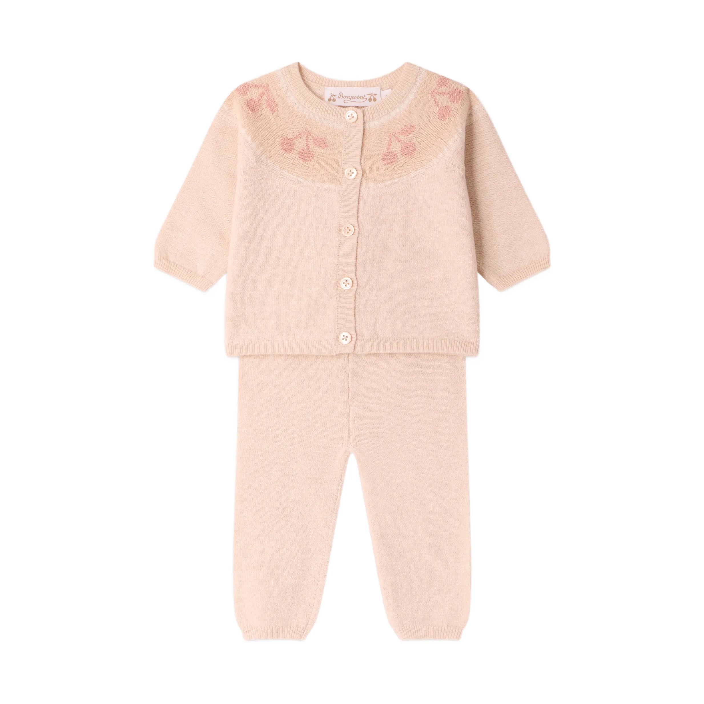 Baby Girls Light Pink Wool Set