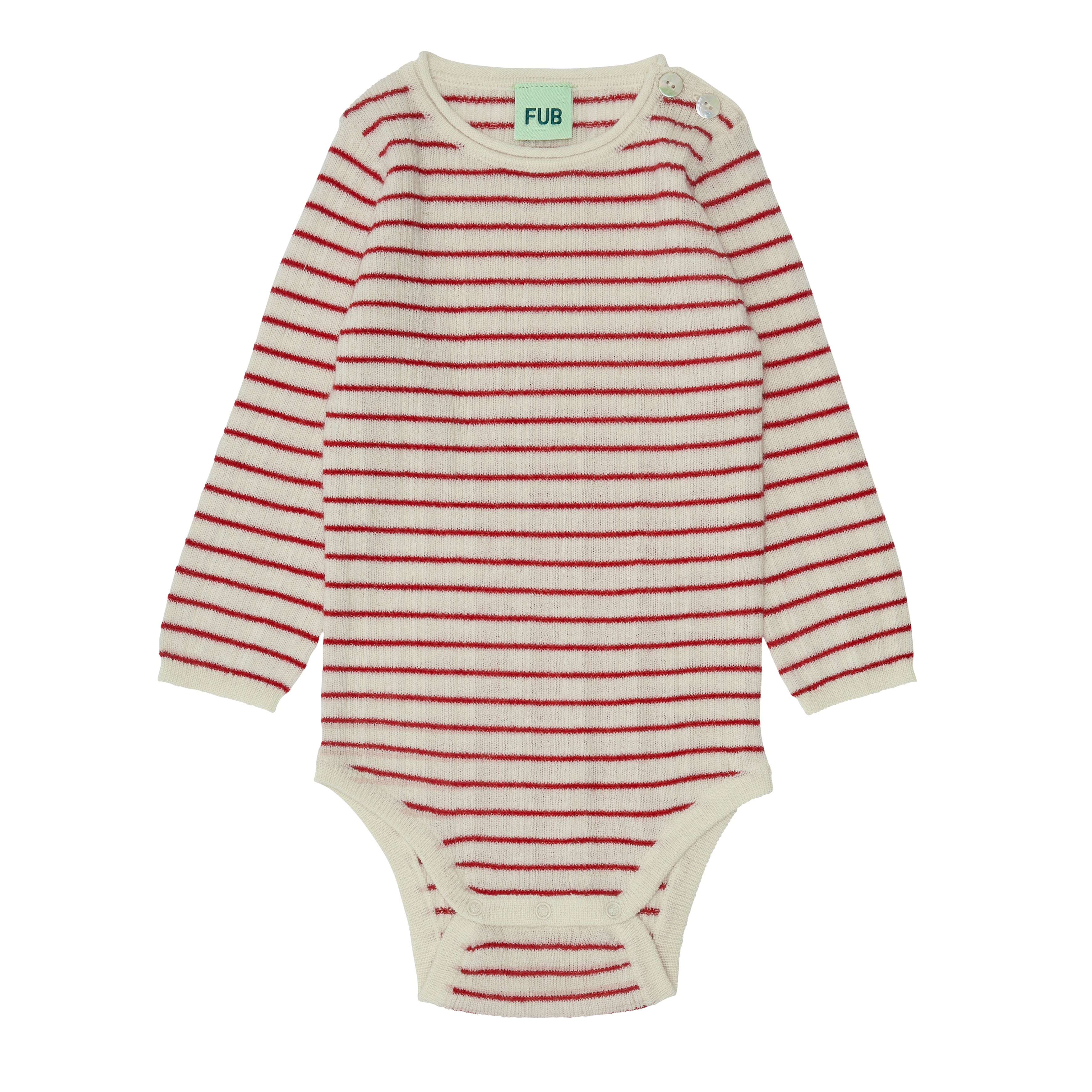 Baby Boys & Girls Red Stripes Wool Babysuit