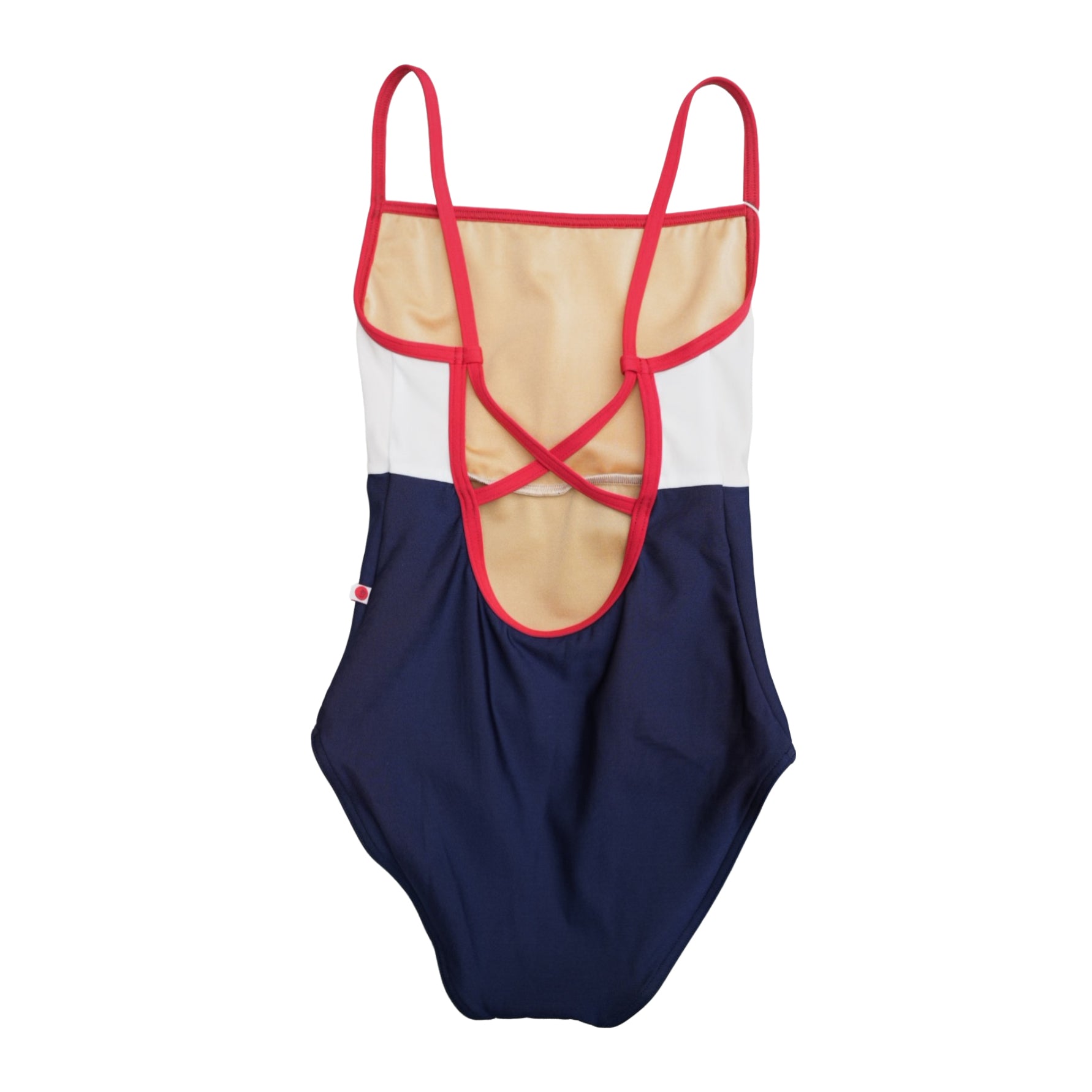 Girls White & Blue"Daniela Duo/N-White/N-Dark Blue/N-Scarlet"Ballet Onesies