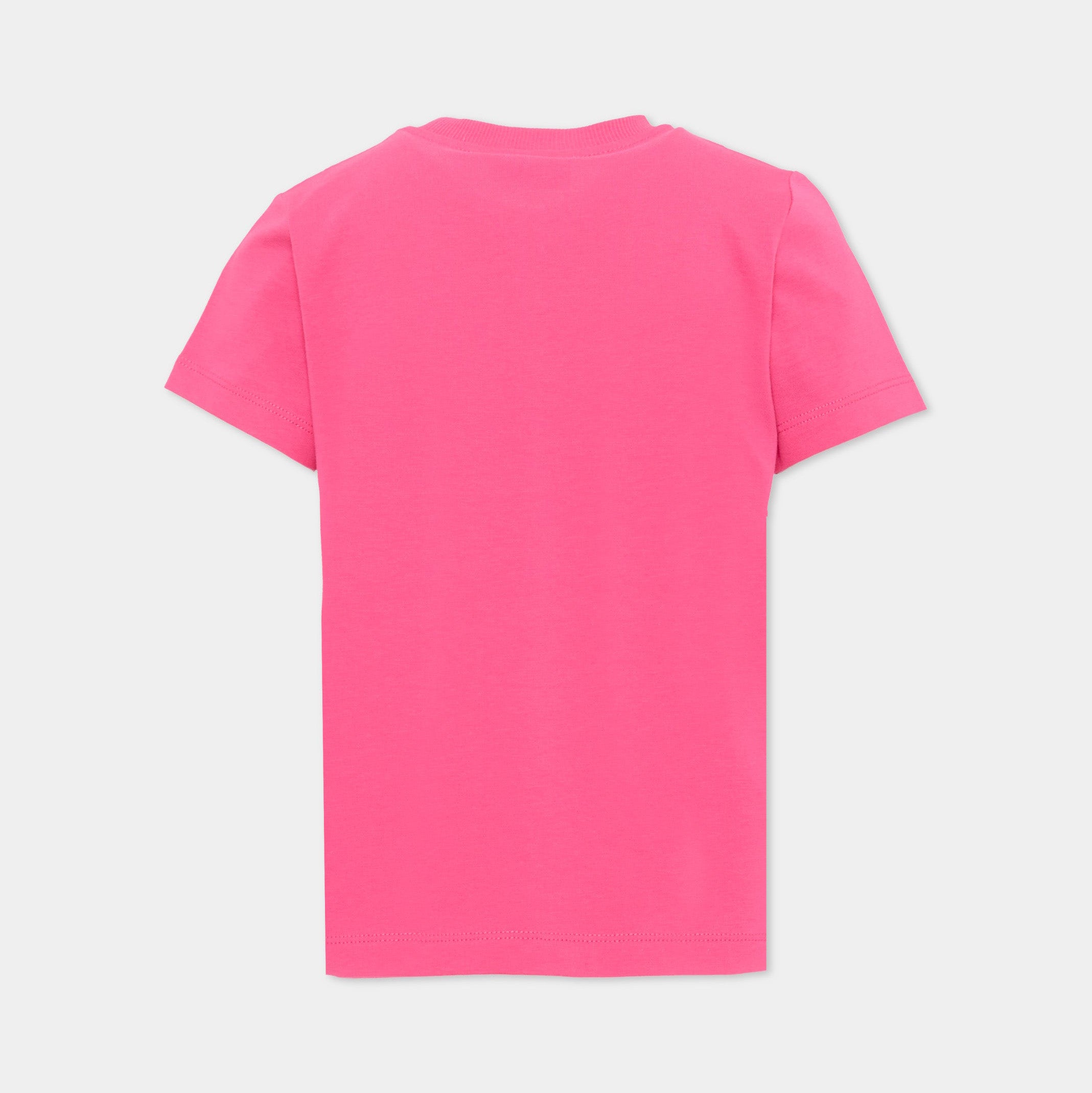 Boys & Girls Fuchsia Bear Printed Cotton T-Shirt