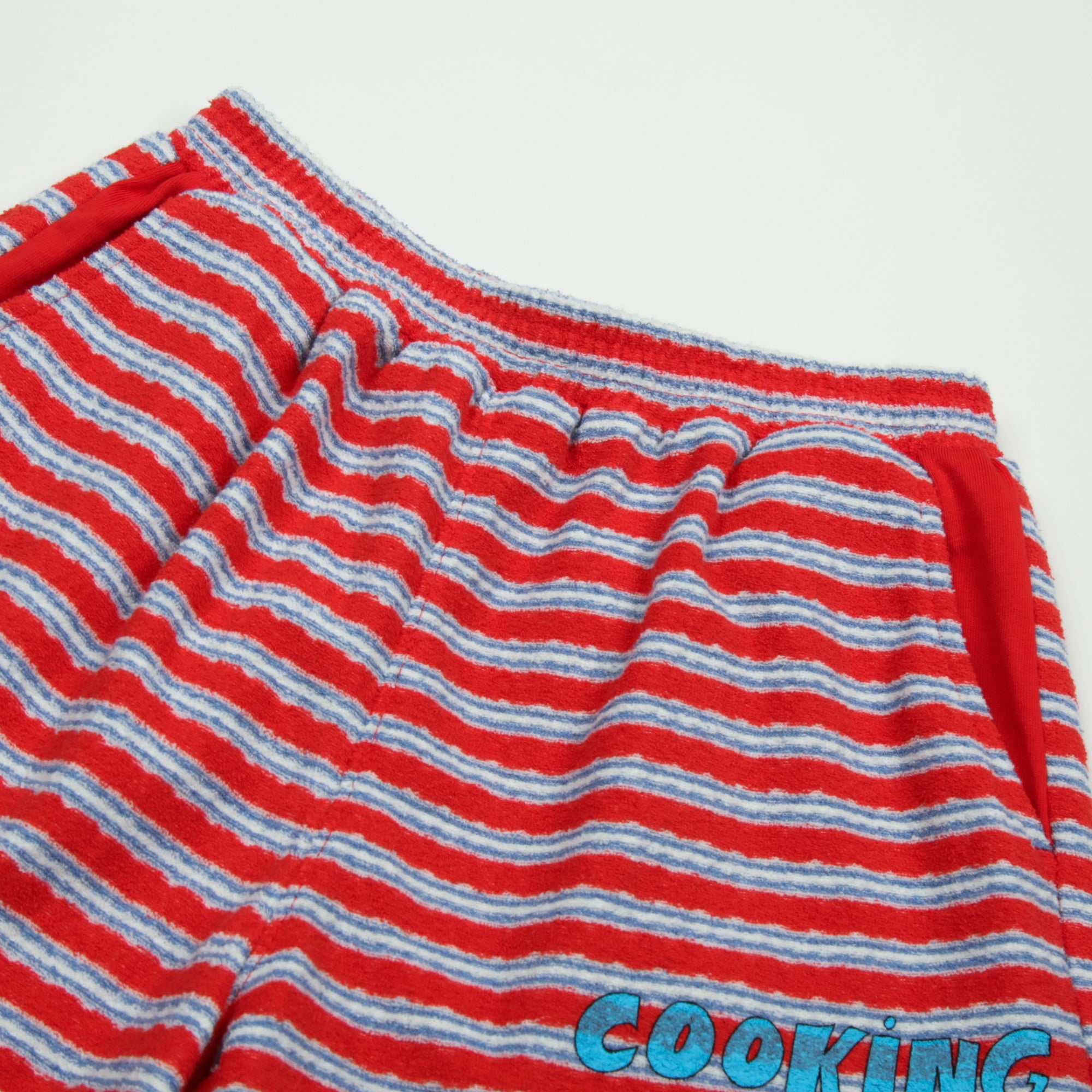 Boys & Girls Red Stripes Cotton Shorts