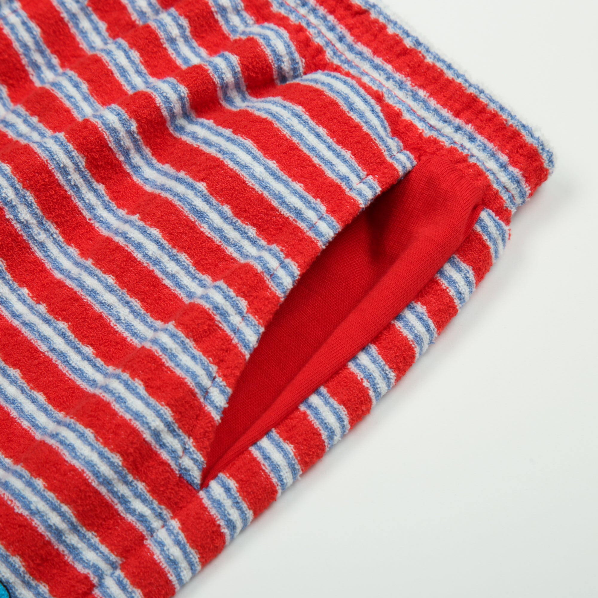 Boys & Girls Red Stripes Cotton Shorts