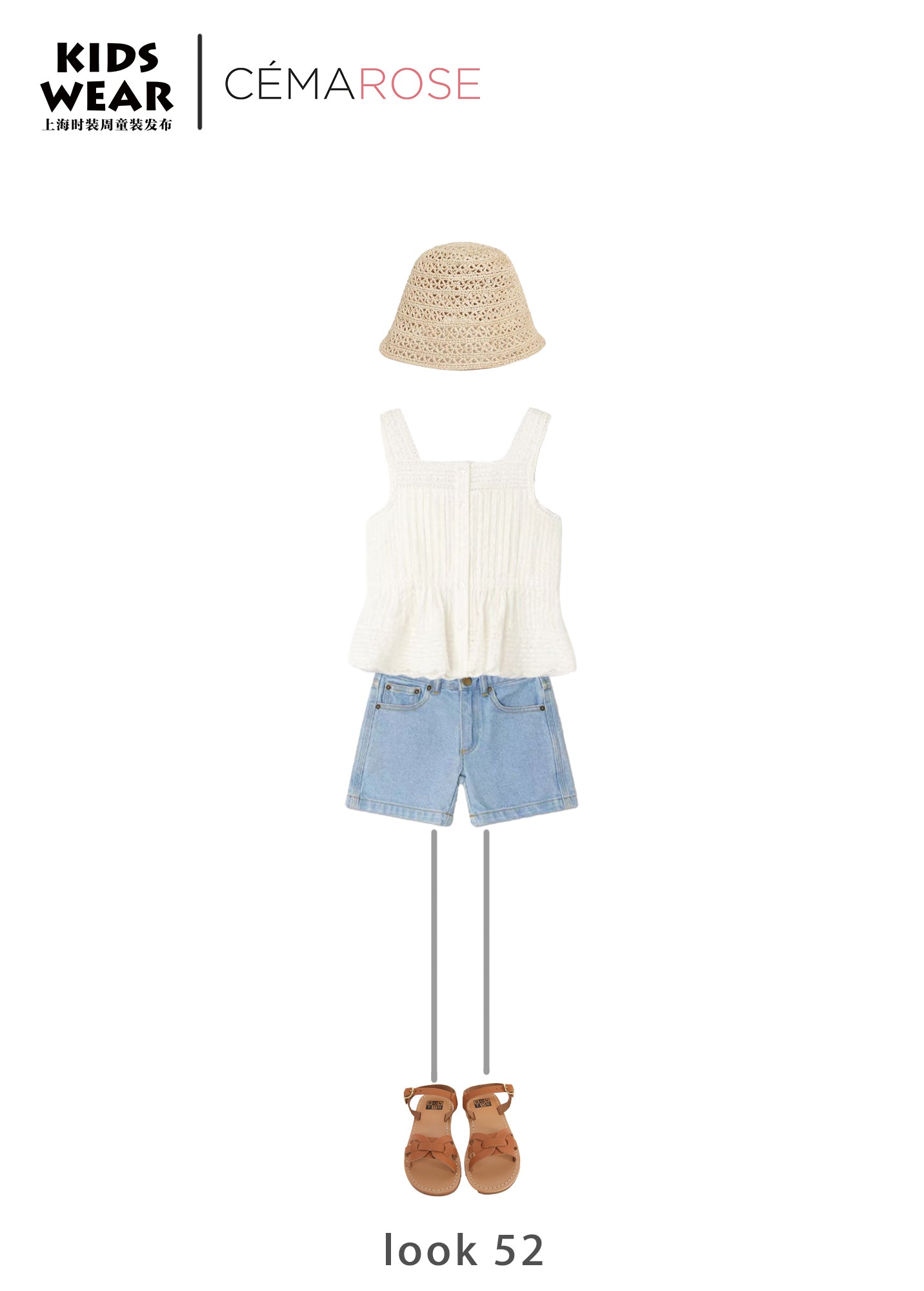 Girls Beige Hollow Hat