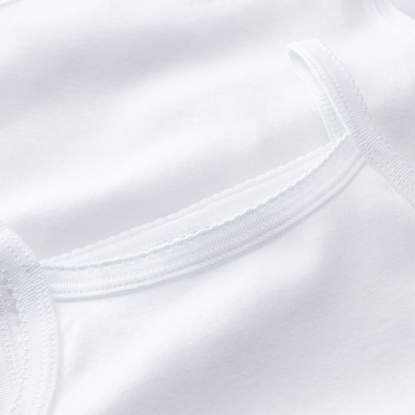 Girls White Cotton Vest Set(2 Pack)