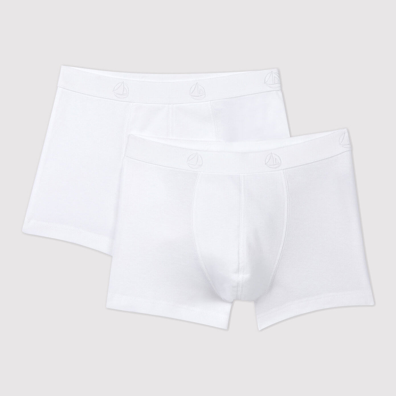 Boys White Cotton Underwear Set(2 Pack)