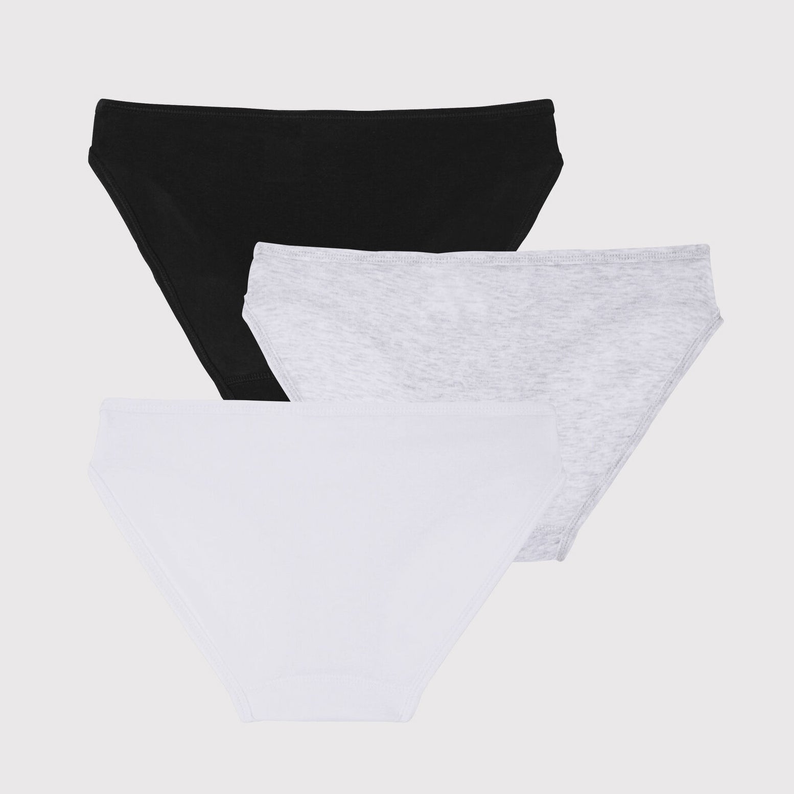 Girls White Cotton Underwear Set(3 Pack)