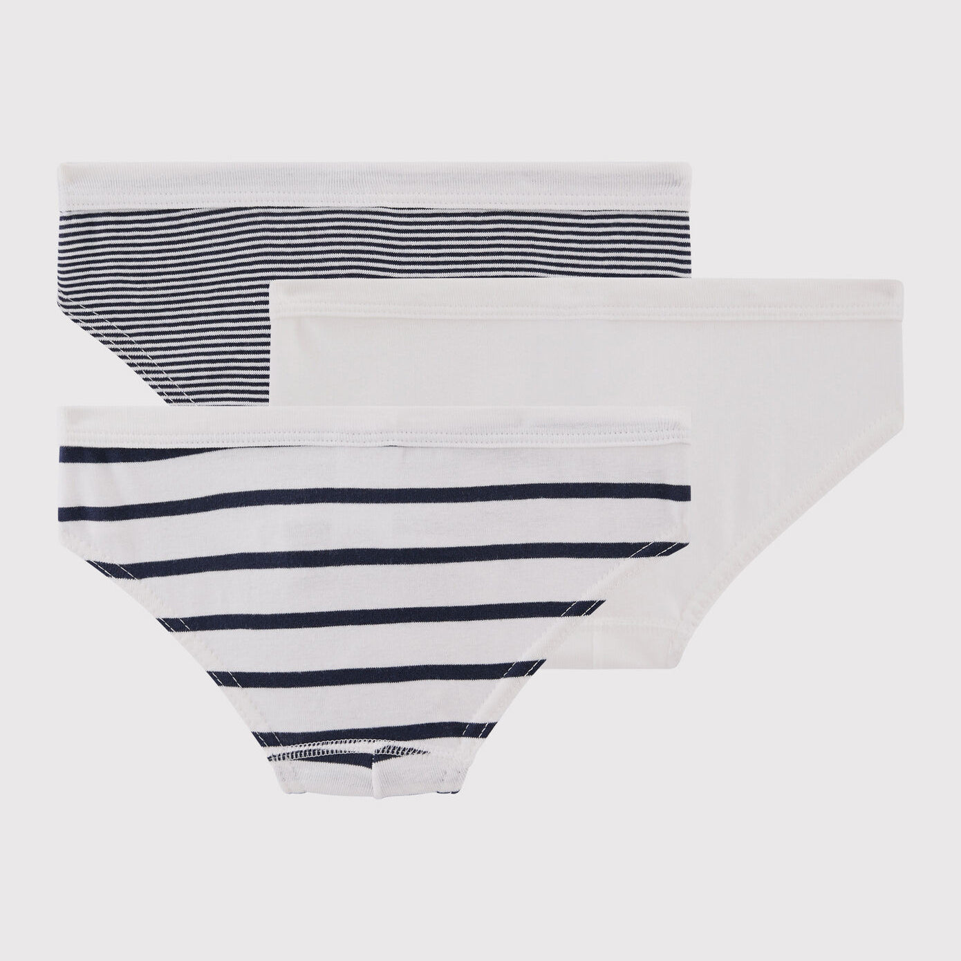 Boys Black Stripes Cotton Underwear Set(3 Pack)