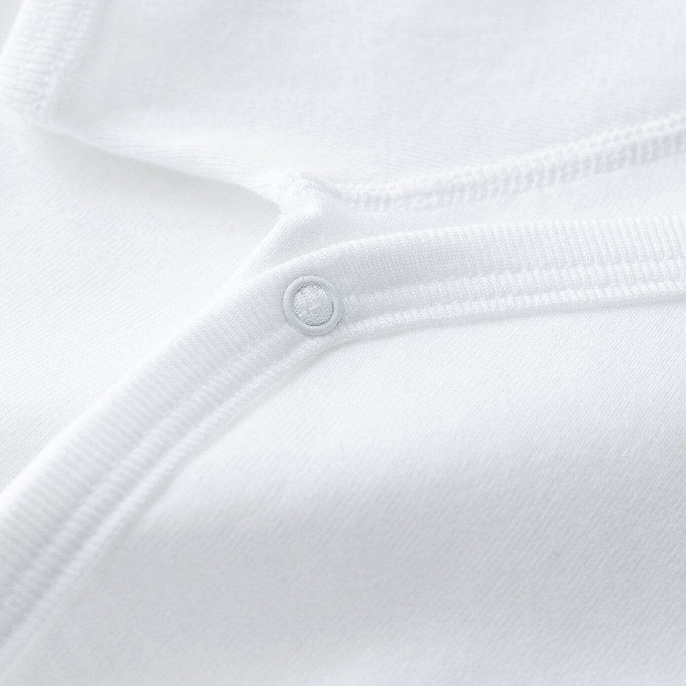 Baby Boys & Girls White Cotton Babysuit Set(2 Pack)