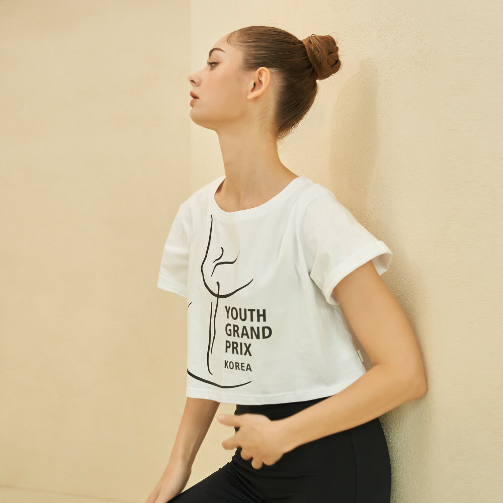Women White Ballet T-Shirt