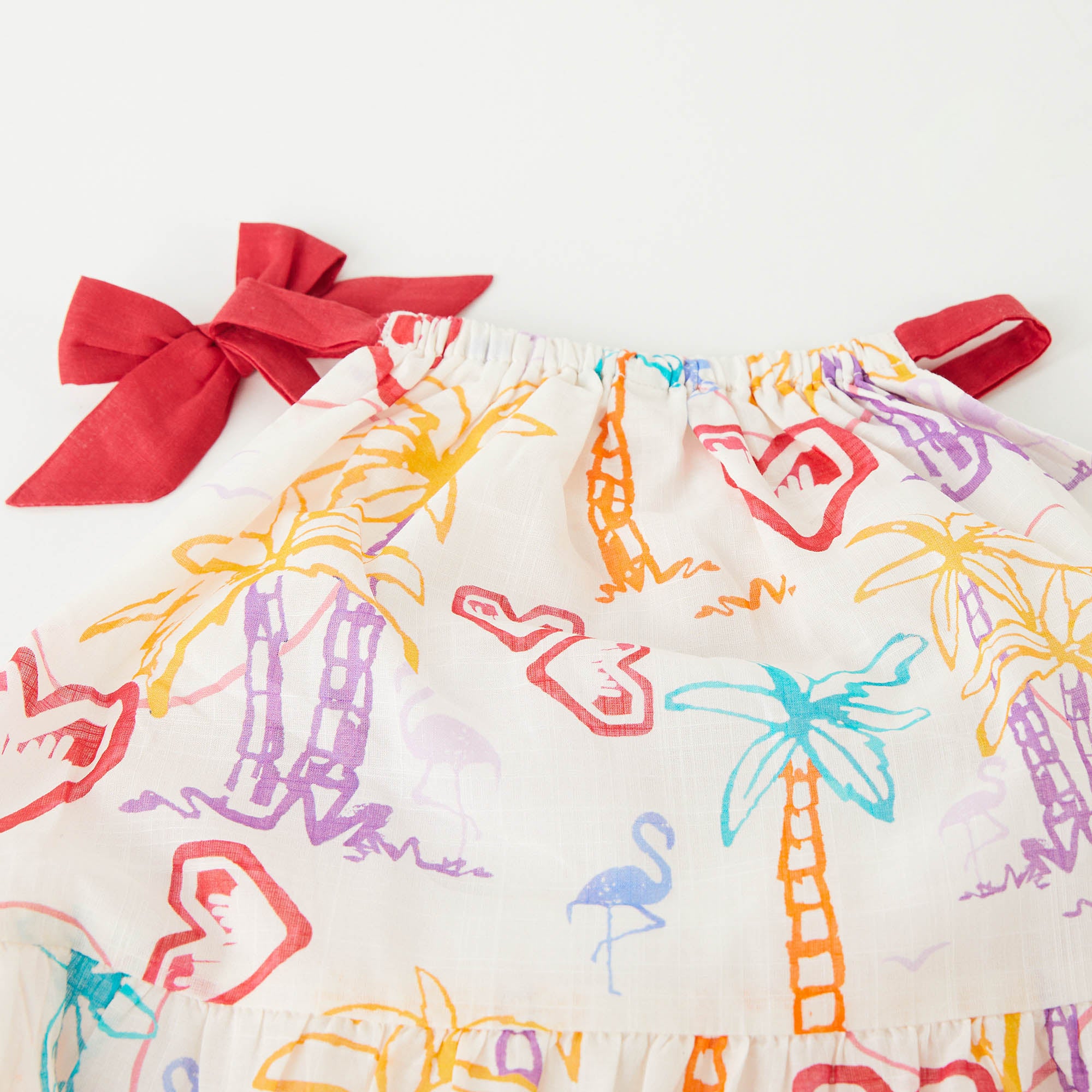 Girls Multicolor Cotton Dress
