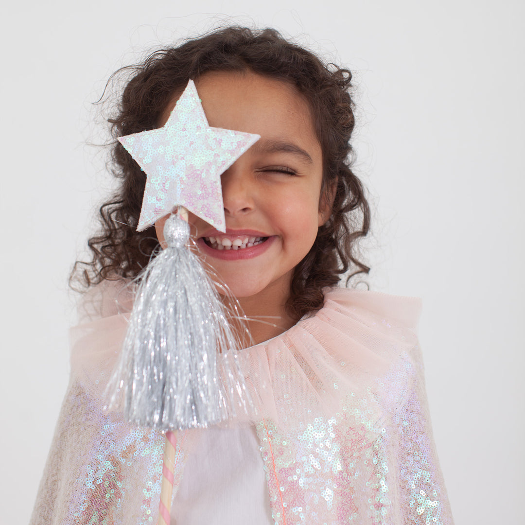 Sequin Cape Set